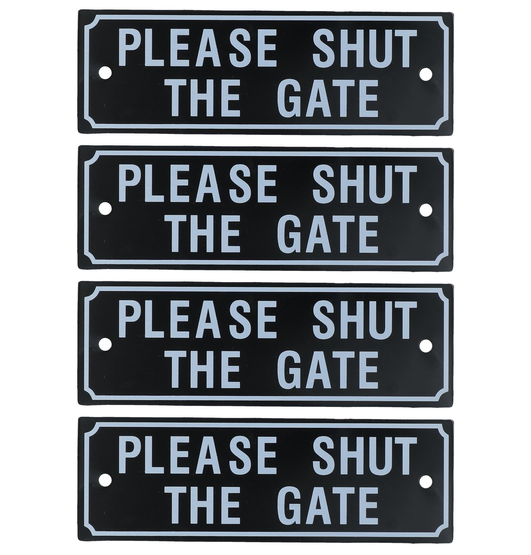 Garden Gate Signs - 'Beware of Dog' OR 'Shut the Gate' Dog Warning SIgn