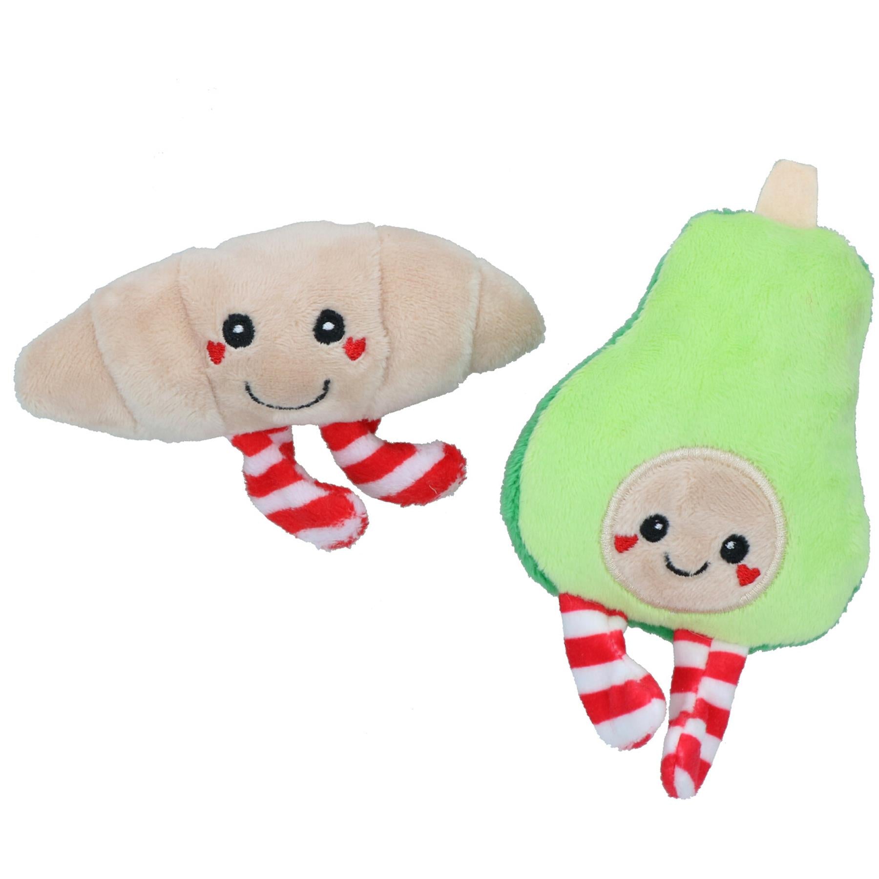 Katzenkätzchen Weihnachtsgeschenk Avocado & Croissant Festliches Katzenspielzeug-Paket Katzenspiel
