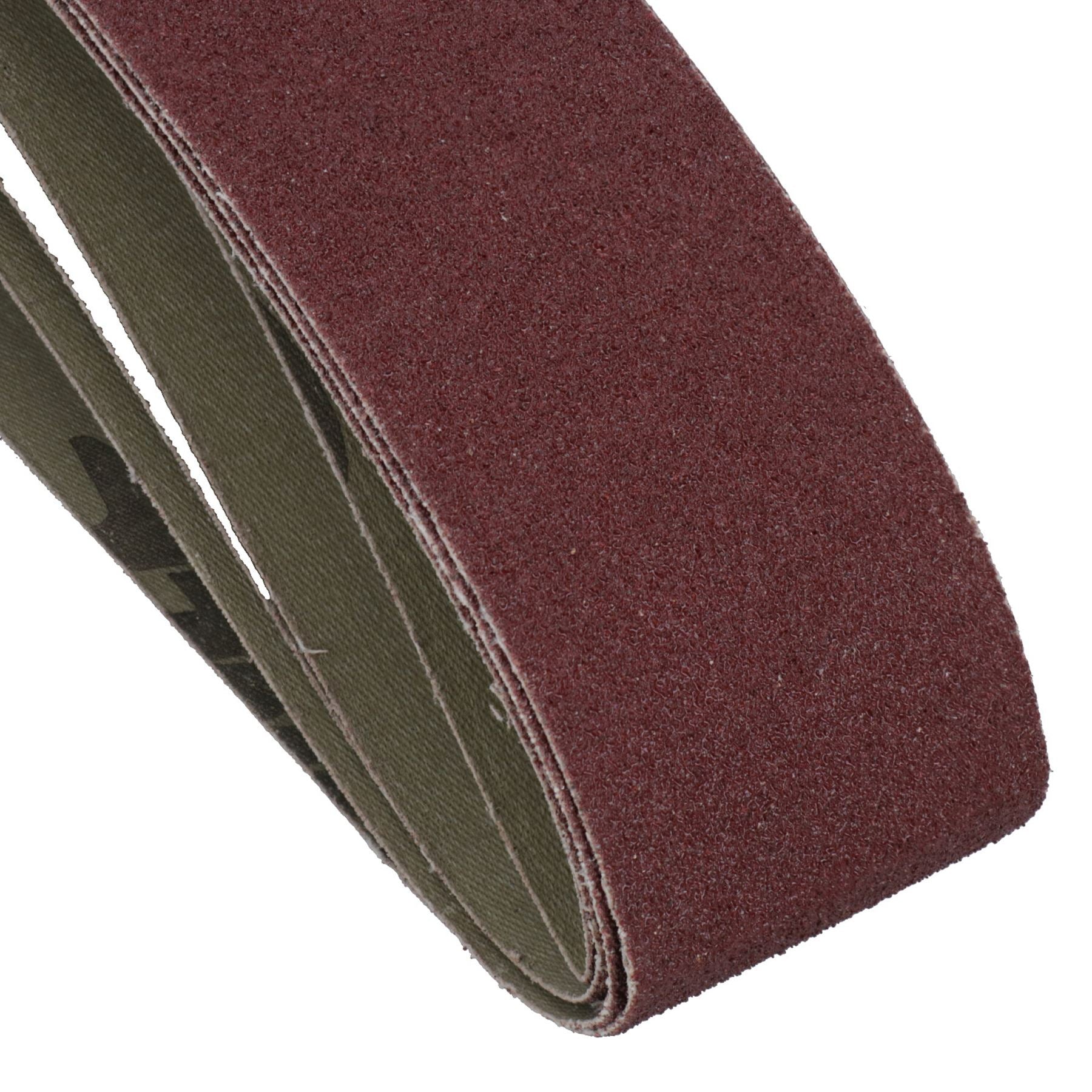 Bandes abrasives durables 686 mm x 50 mm, grain moyen 80, oxyde d'aluminium pour meuleuses