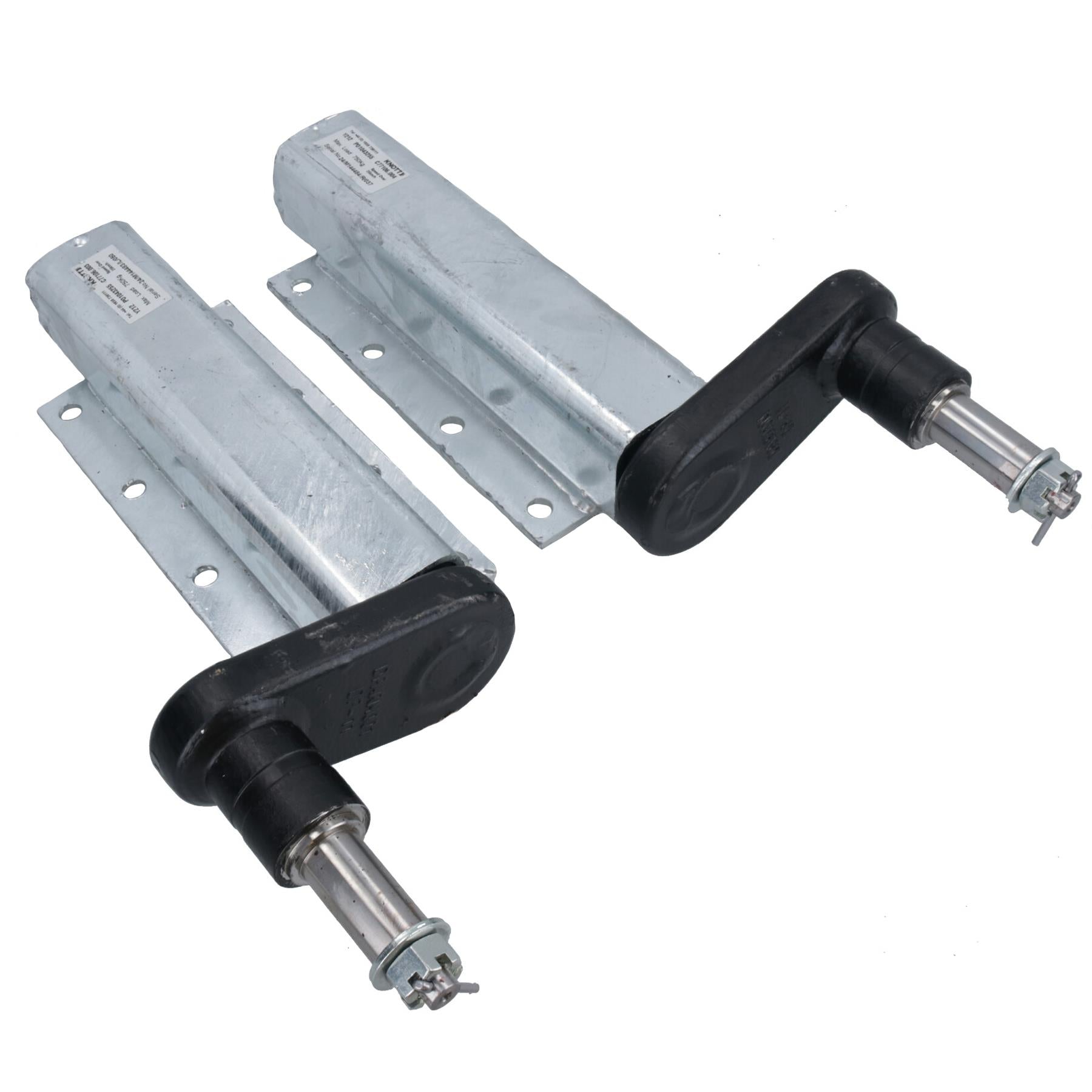 750kg Trailer Suspension Units Extended Sub Axles With 100mm PCD Hubs Pair