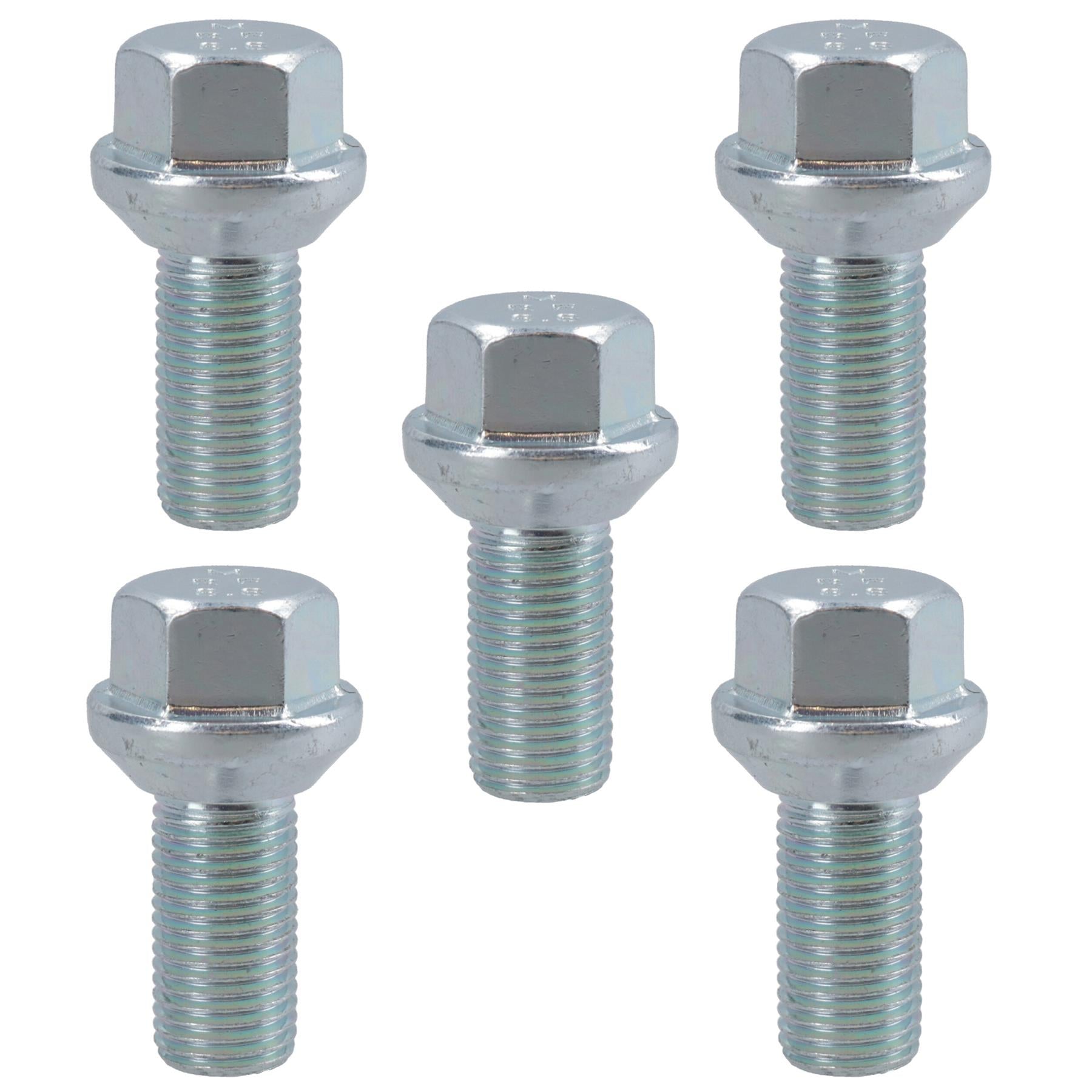 5er-Pack M14 x 1,5 Anhängerrad-Konusbolzen für Ifor Williams Indespension Knott