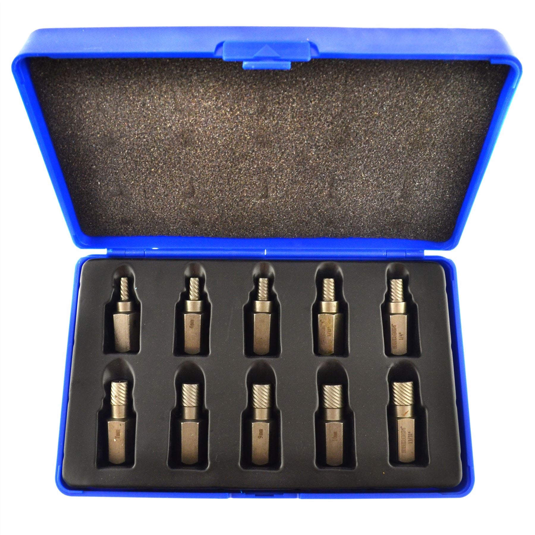 1/2" Screw Stud Extractor Remover Set Reverse Thread Easy Out 3-11mm 10pc AT077