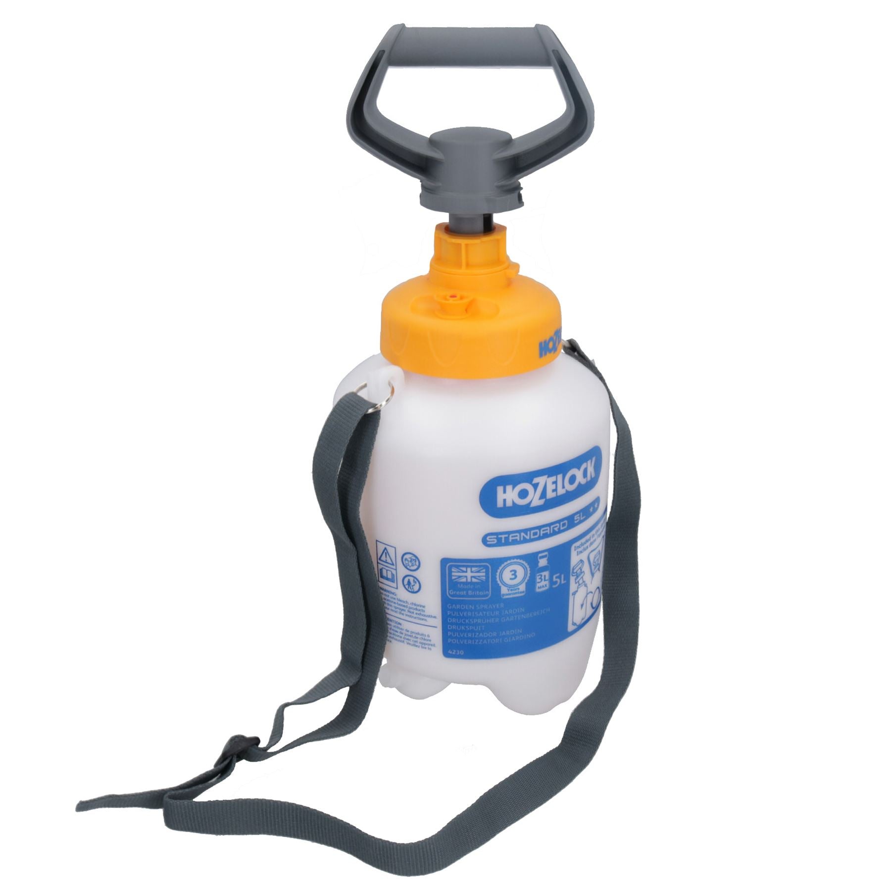 Hozelock Standard-Drucksprüher mit Lanze, 5 l, für Innenbereich, Garten, Gewächshaus