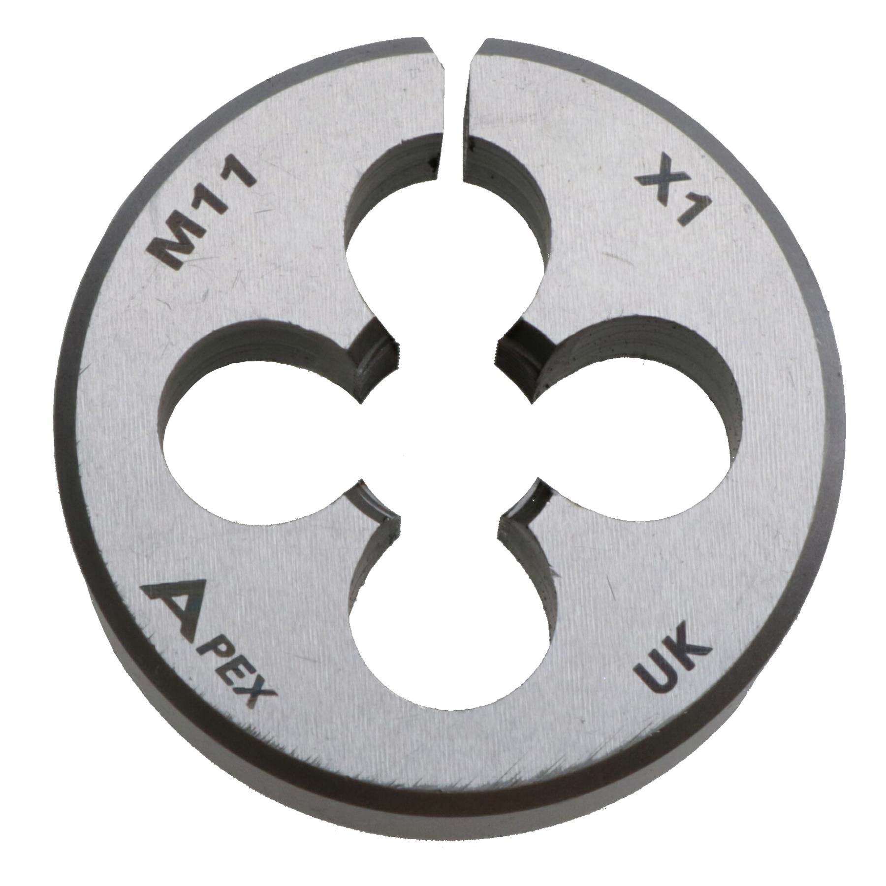 M11 x 1.0mm Metric Split Die Rethreading Thread Cutter Tungsten Steel 38mm