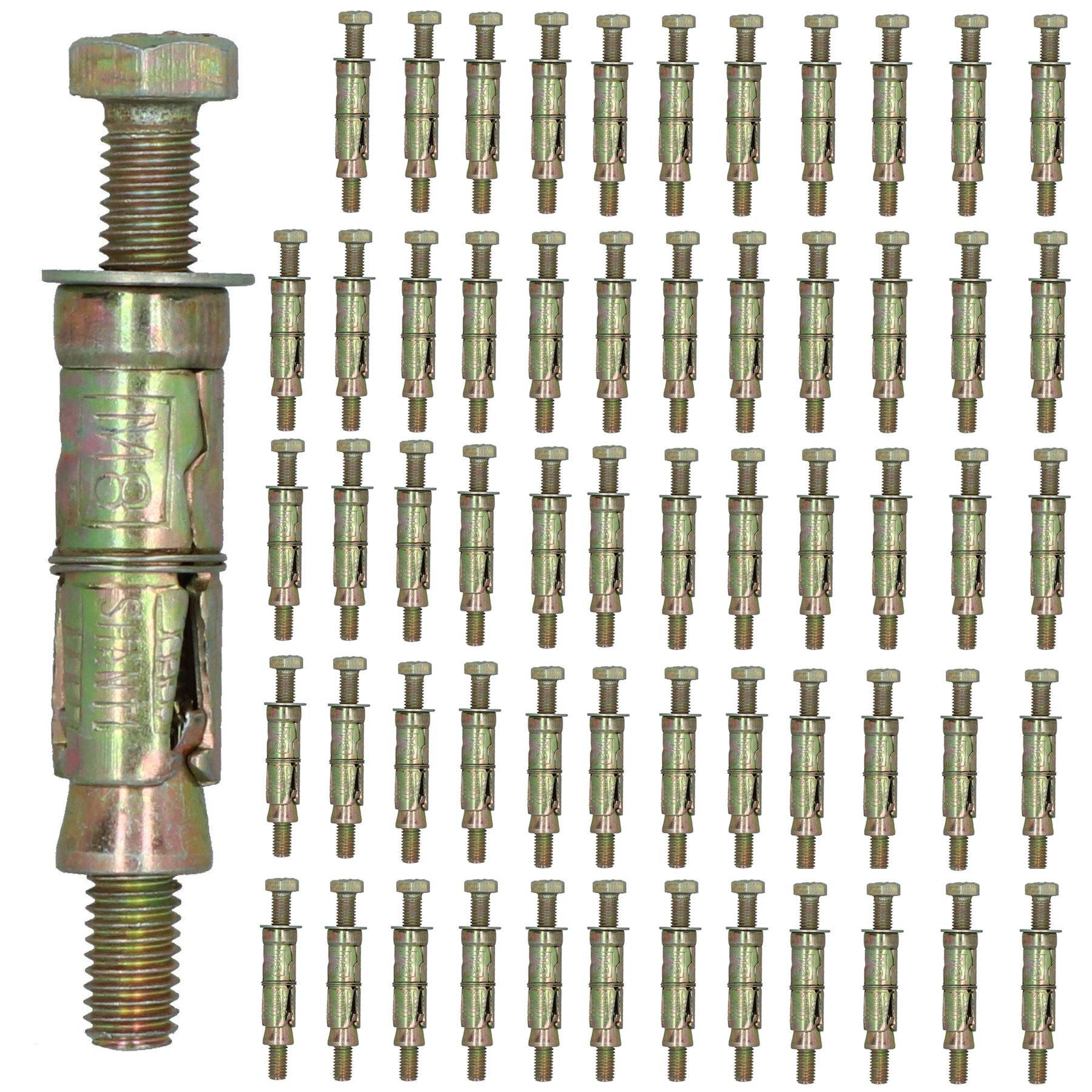 M8 8mm x 75mm Expansion Rawl Bolt for Masonry Sleeve Anchors Fastener