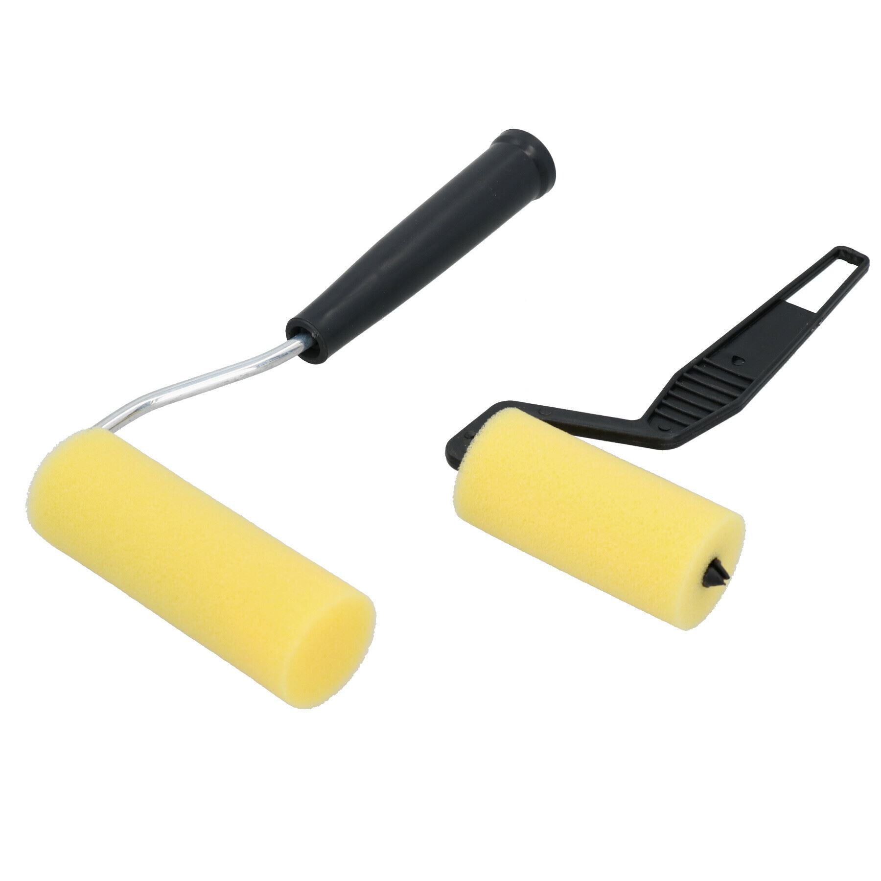 Ensemble de mini plateaux pour rouleaux de peinture 3" + 4" Manchons en mousse Rouleaux Peinture à base de solvant
