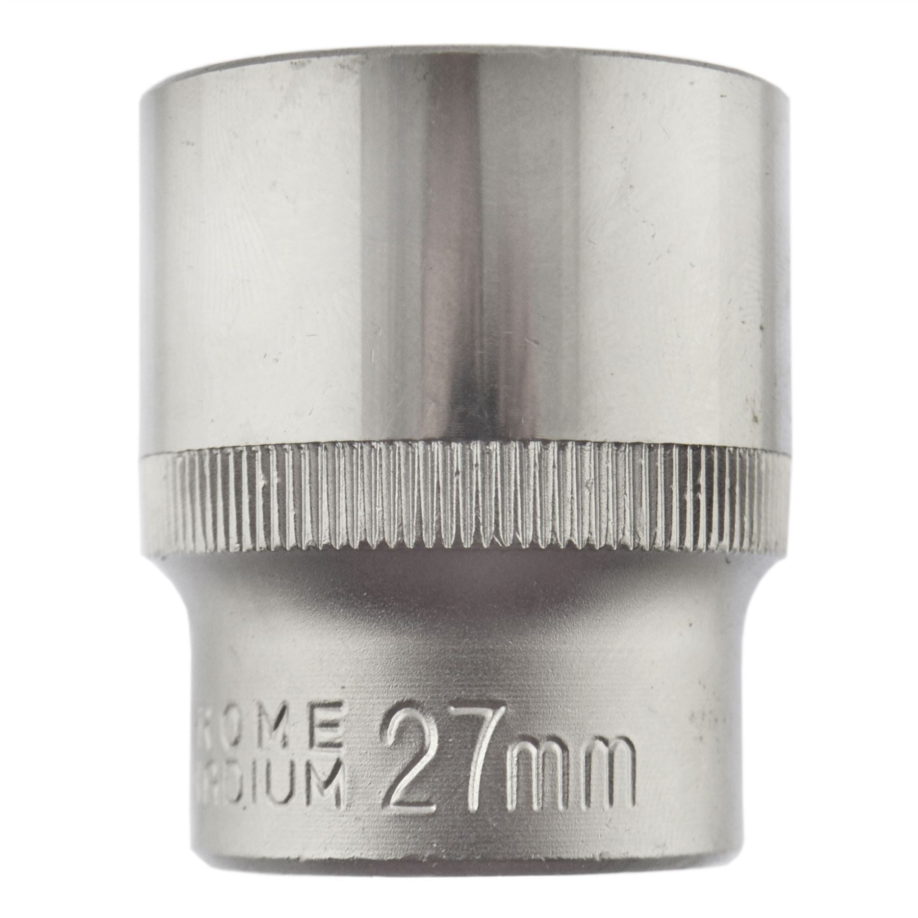 27mm 1/2" Dr Socket Super Lock Metric Shallow CRV Knurl Grip 6 Point TE795