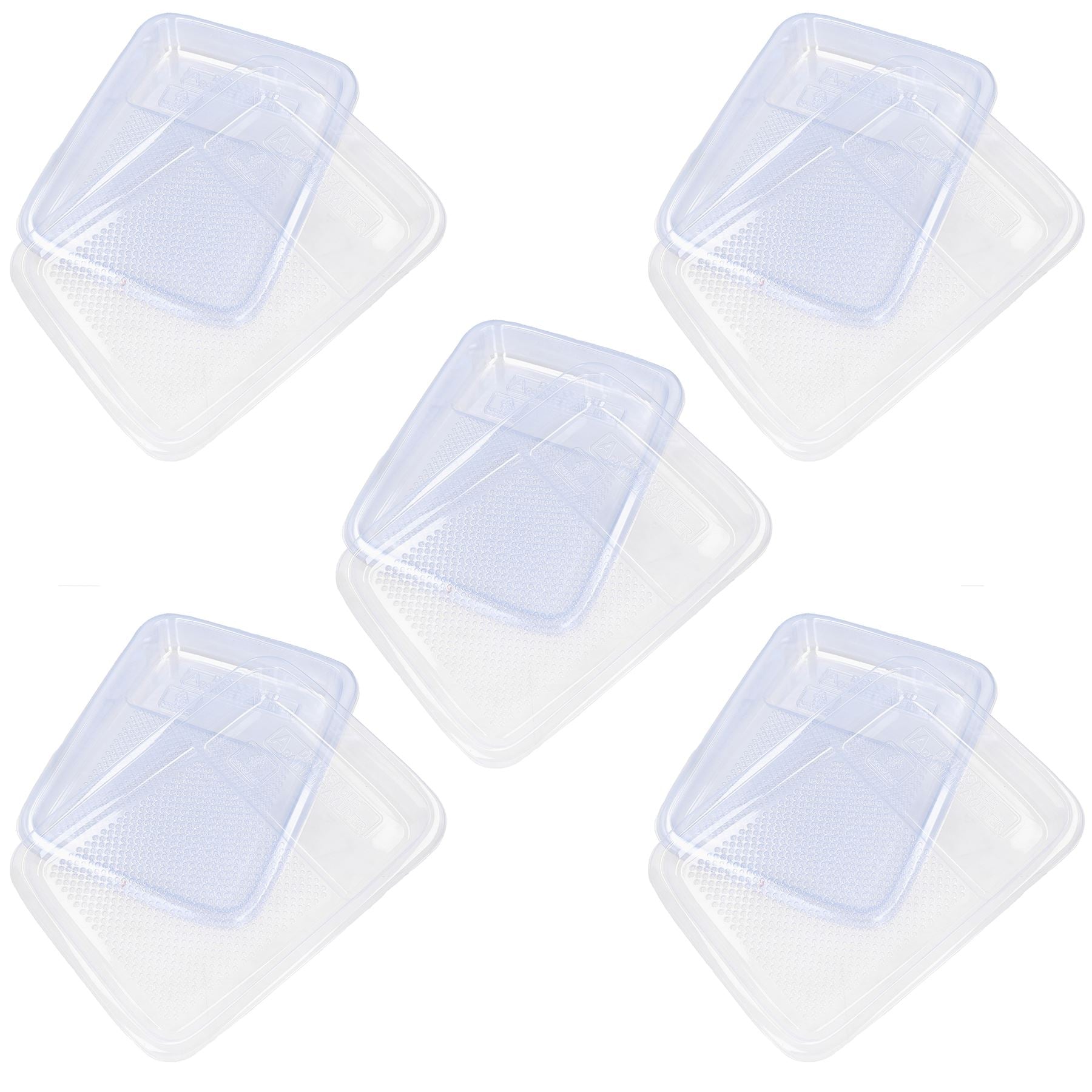 Doublures de plateaux à rouleaux jetables en plastique transparent pour plateaux à rouleaux de 230 mm / 9 po