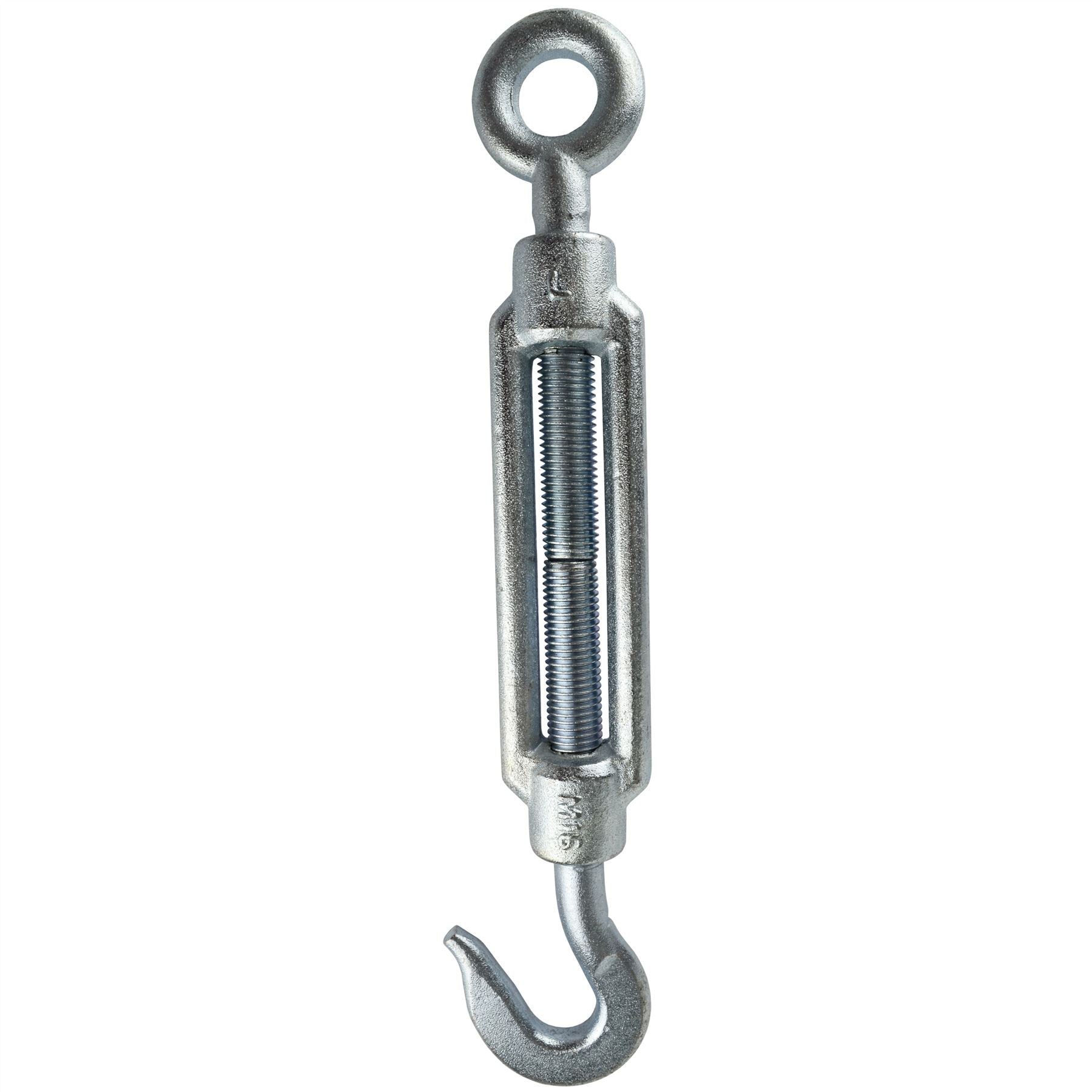 Straining Screw / Turnbuckle Hook to Eye Galvanised Rigging M16