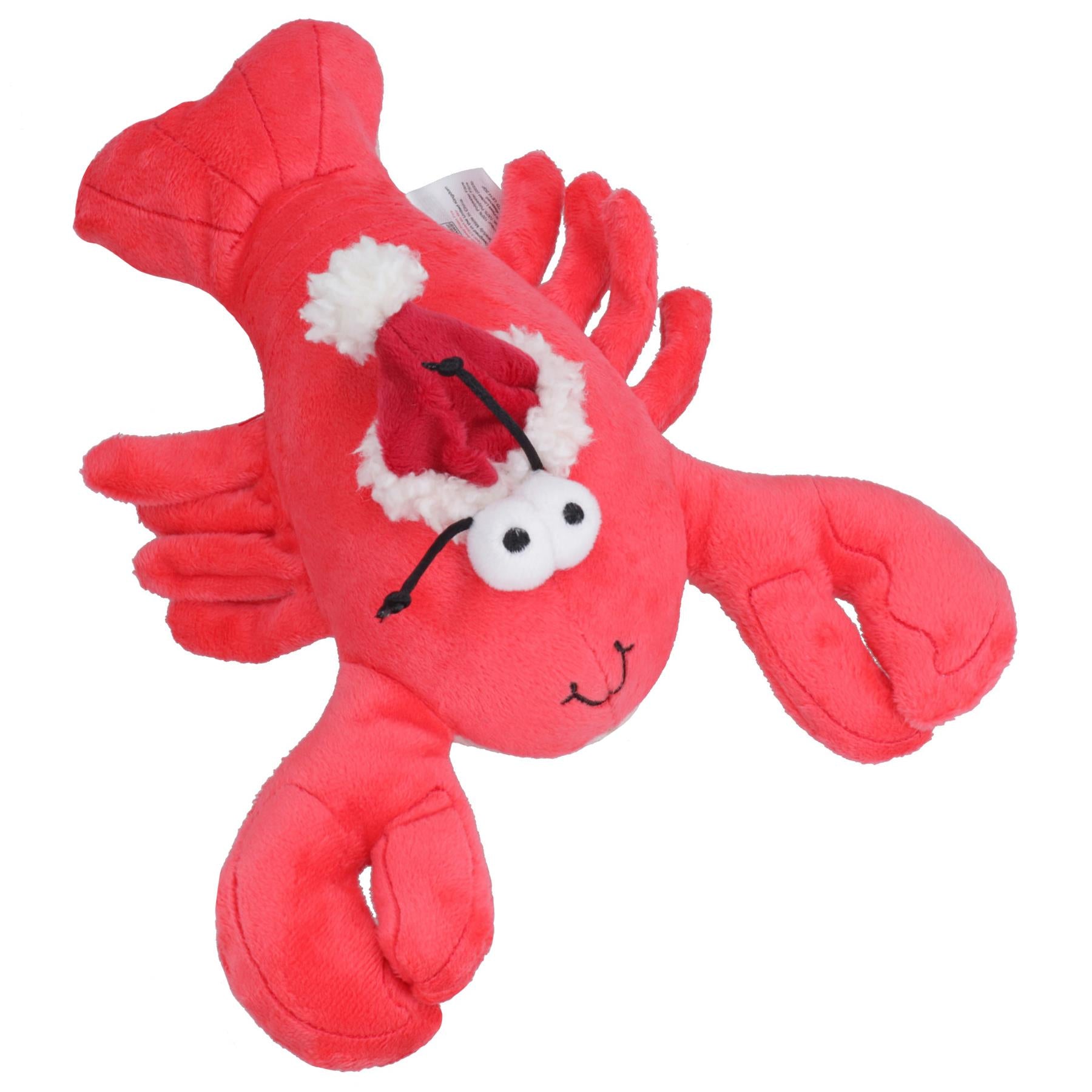 Cadeau de Noël pour chien Jouet en peluche couineur en forme de homard de Noël Cadeau de Noël pour chien
