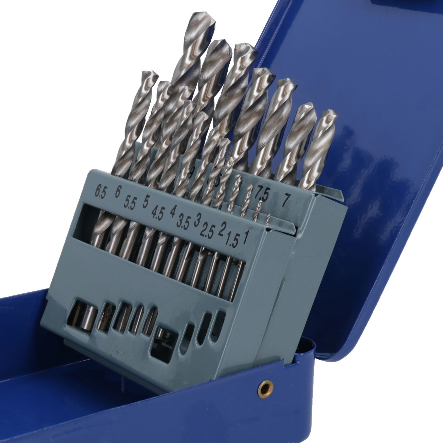 19-teiliges HSS-G-Bohrer-Set mit metrischen Schlitzbohrern für Metall, Kunststoff und Kupfer, 1 mm – 10 mm