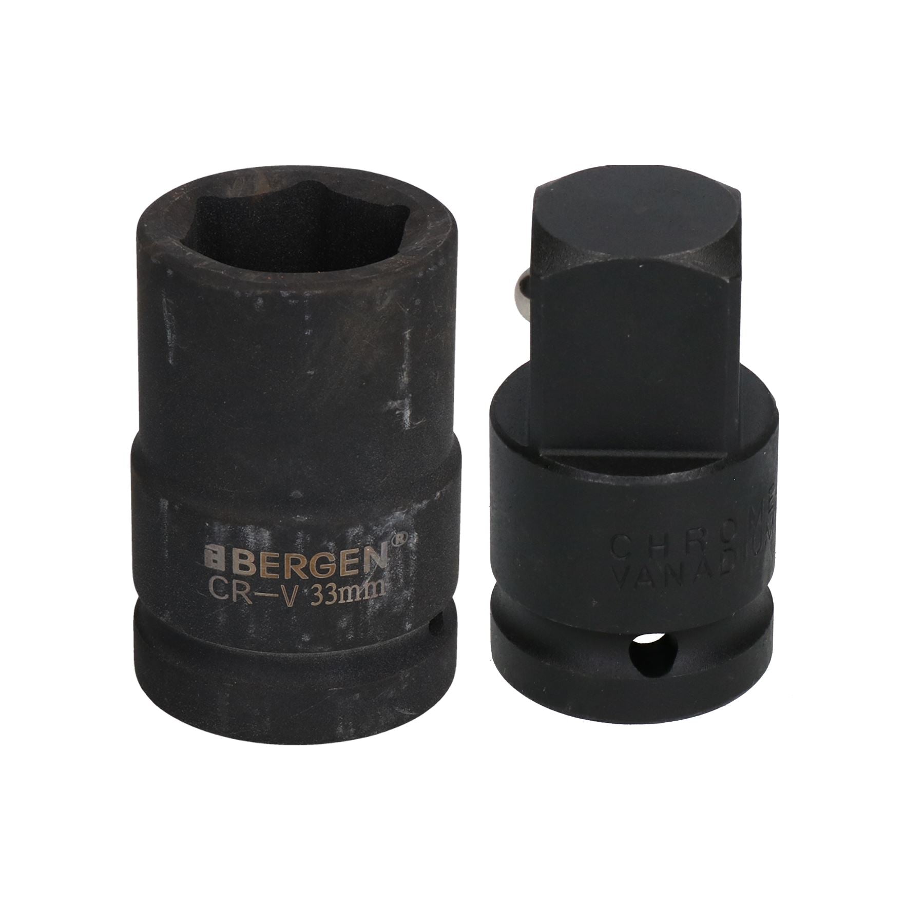33mm Metric 3/4" or 1" Drive Deep Impact Socket 6 Sided With Step Up Adapter
