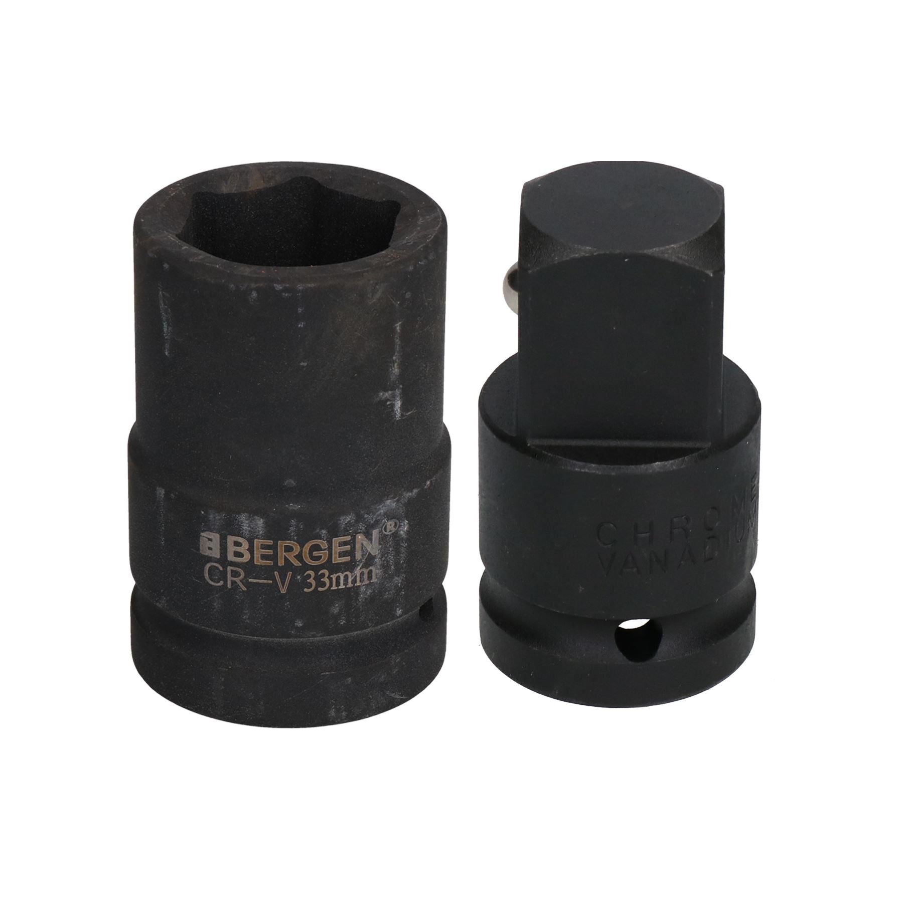 Douille à choc profonde métrique 33 mm 3/4" ou 1" à 6 pans avec adaptateur élévateur