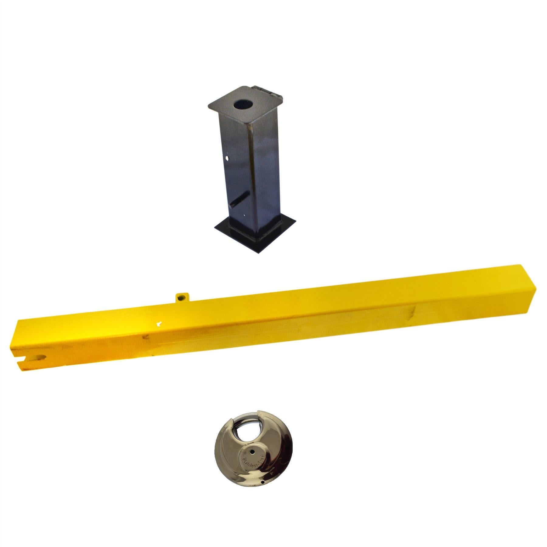 Security Post Lock Removable for Caravans Trailers Driveway etc Cement In TR177