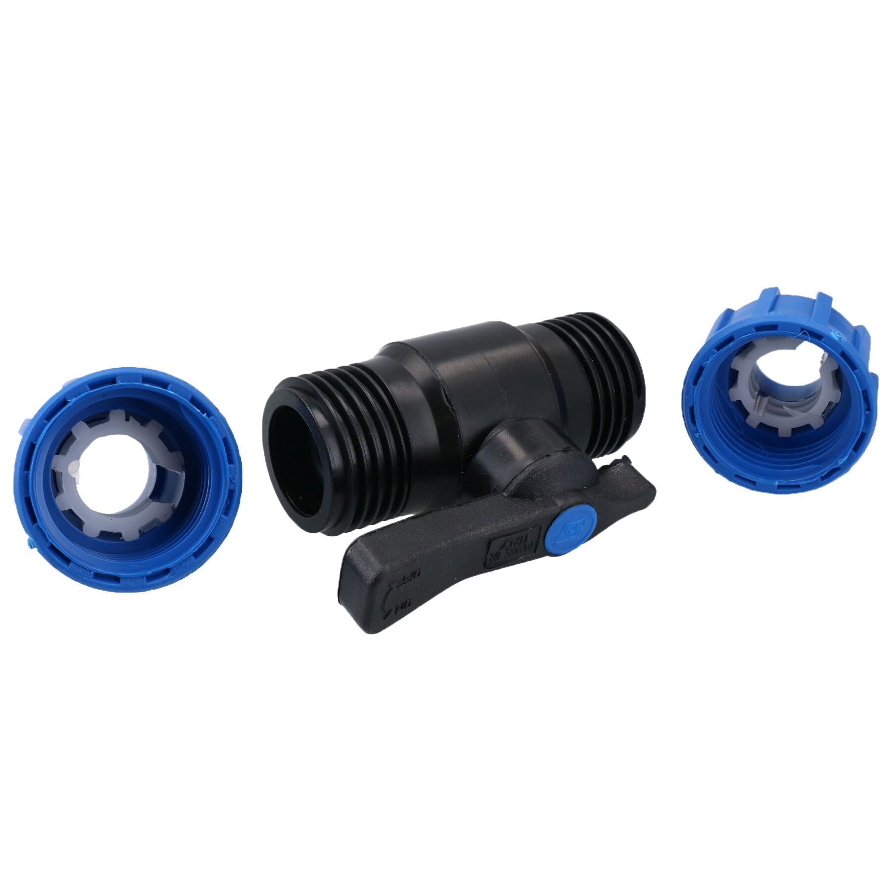 Robinet d'arrêt pour tuyau en PEMD 32 x 32 mm, déconnexion souterraine PN16