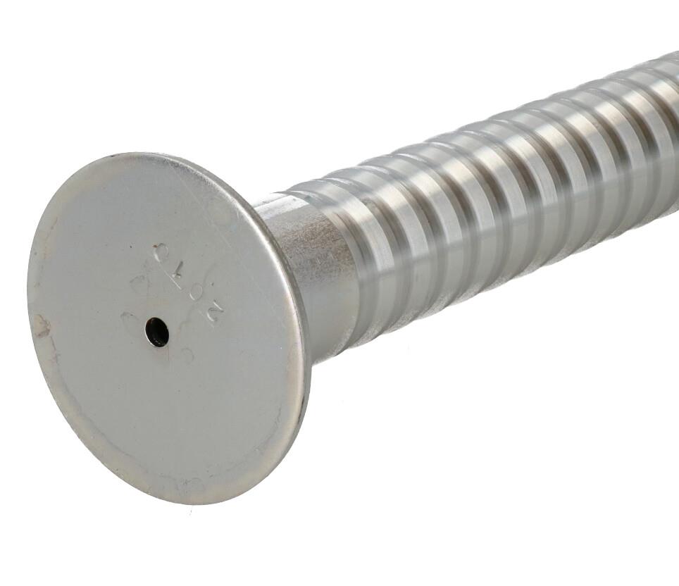 Béquille de remorque robuste nervurée de 48 mm avec pince de 600 mm pour remorques TR012_TR021