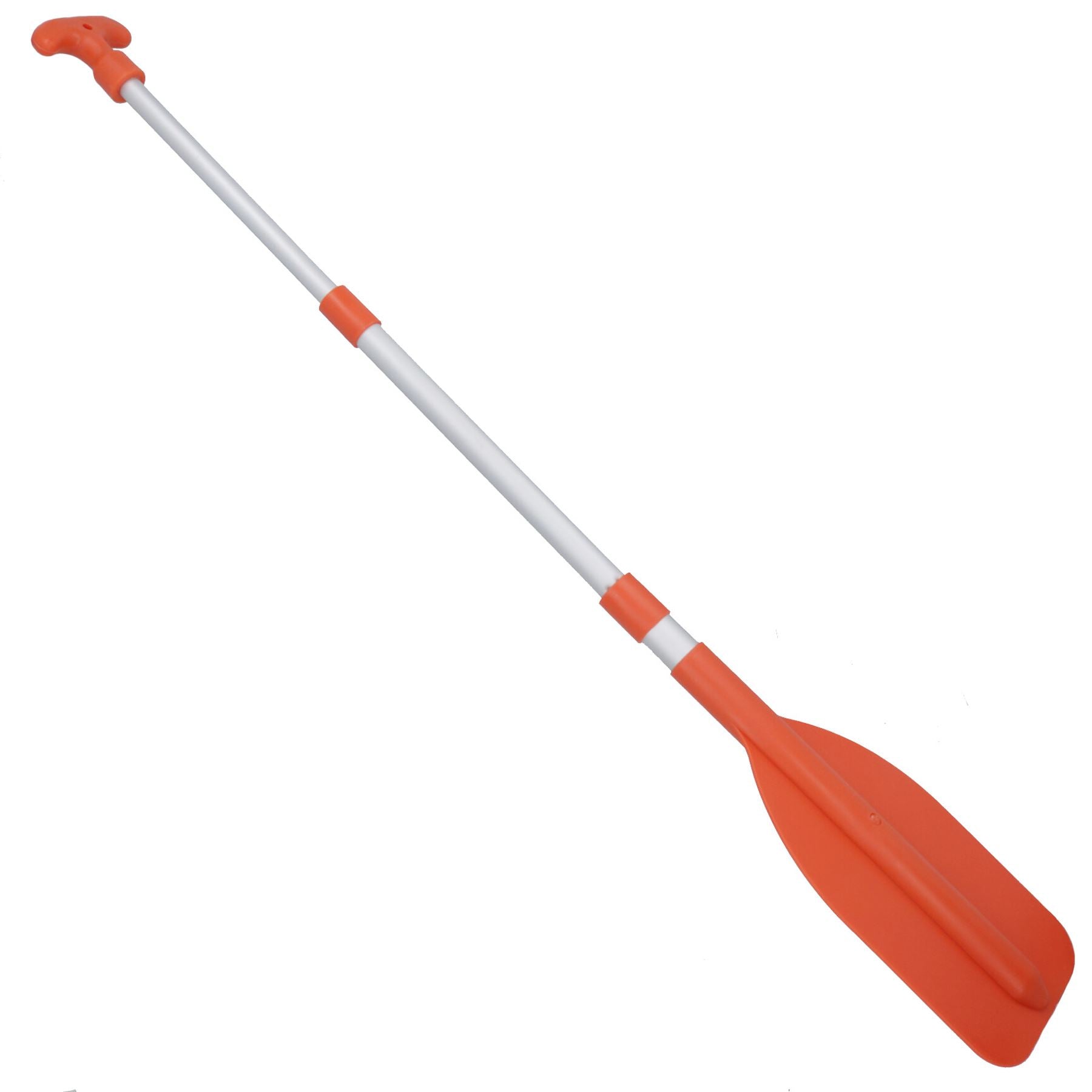 Telescopic Mini Paddle Oar Boat Hook High Vis Orange Rowing Liferaft