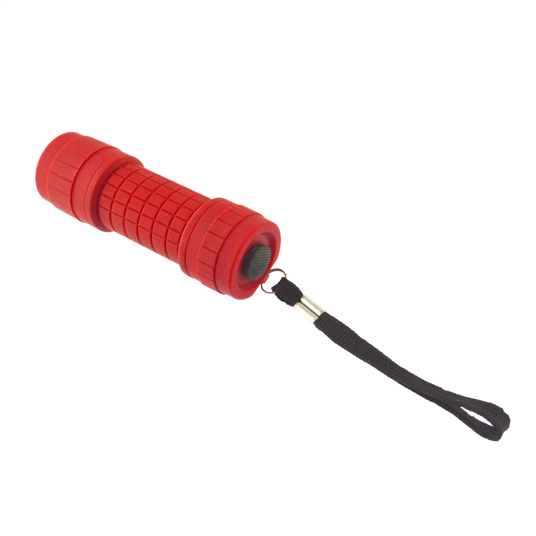 9 LED Rot Taschenlampe Mini Taschenlampe Camping Wandern Gummi Fall GAR69