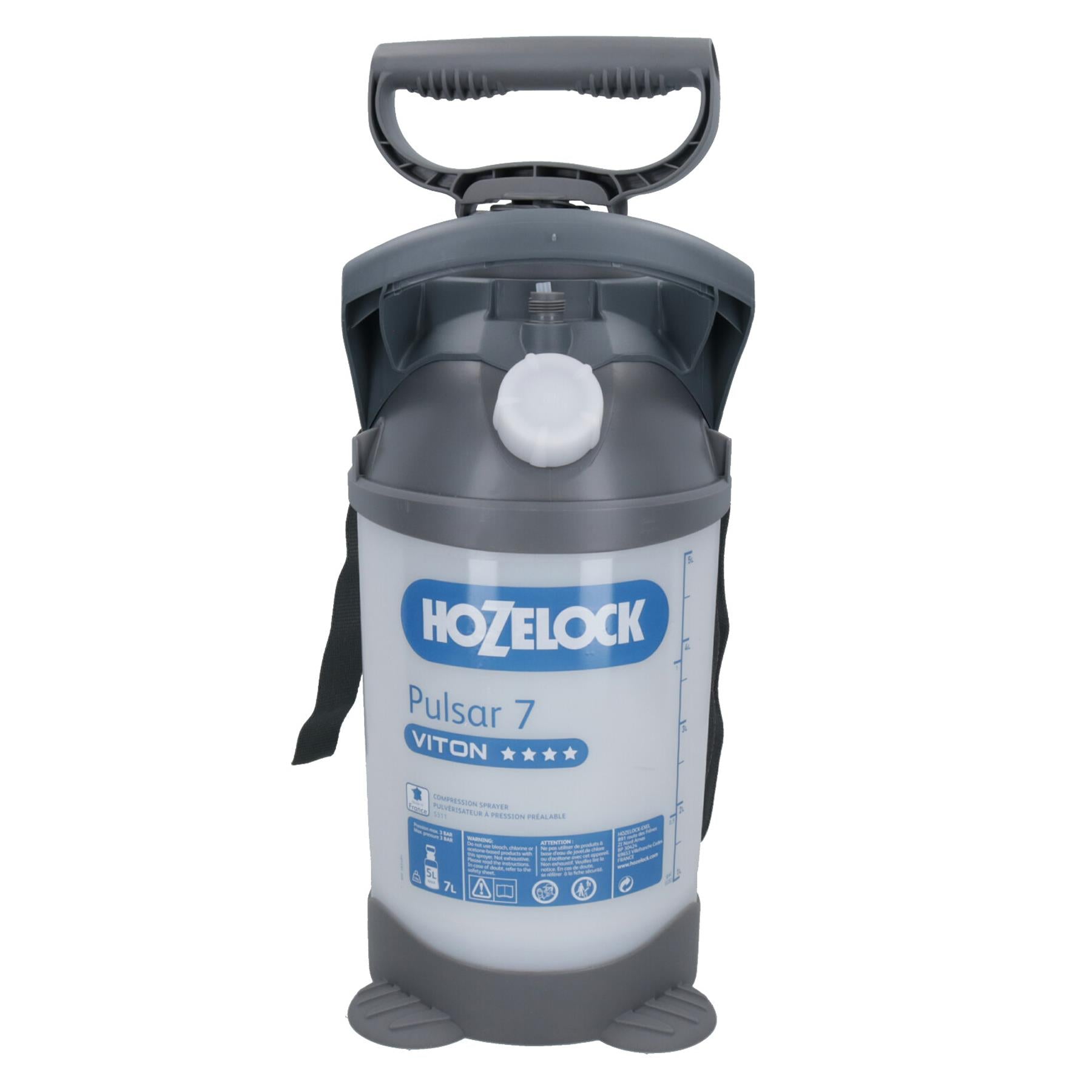 Hozelock Pulsar Viton 7 Ltr Garten Druckpumpe Sprüher + Lanze flüssige Chemikalien