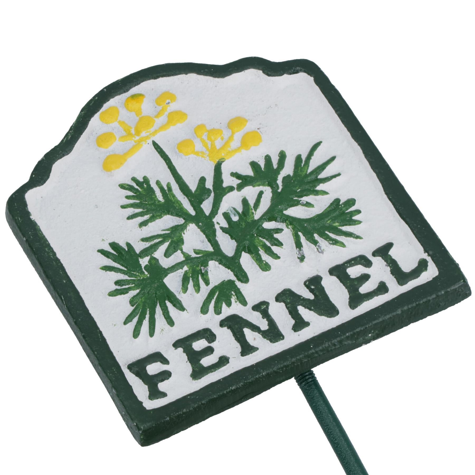 Herb Signs Markers Labels Cast Iron Plant Plaque Garden Yard Allotment
