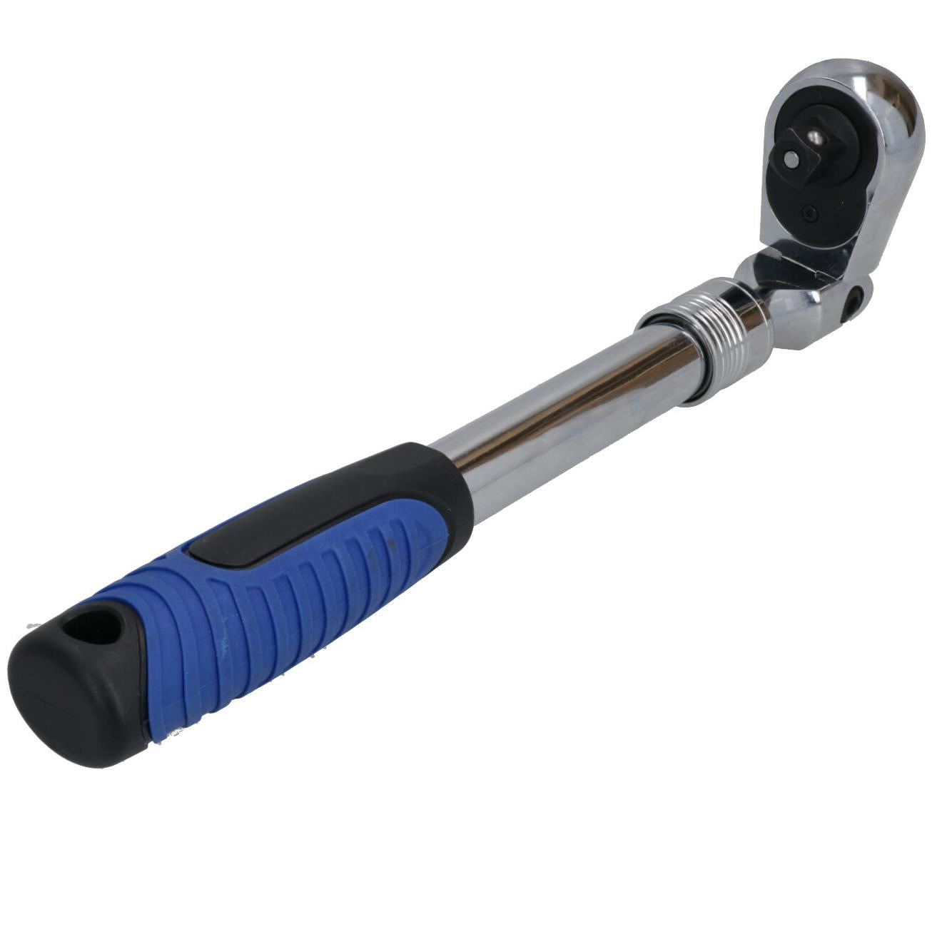 1/2-Zoll-Antrieb, Teleskop-Ratsche mit flexiblem Kopf, 72 Zähne, Schnellspanner, 350 – 490 mm