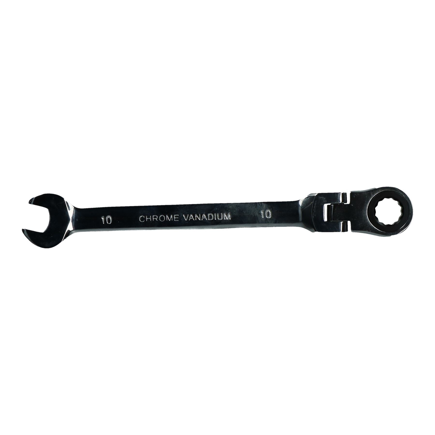 Clé mixte à cliquet flexible de 10 mm, clé métrique à 72 dents, extrémité ouverte