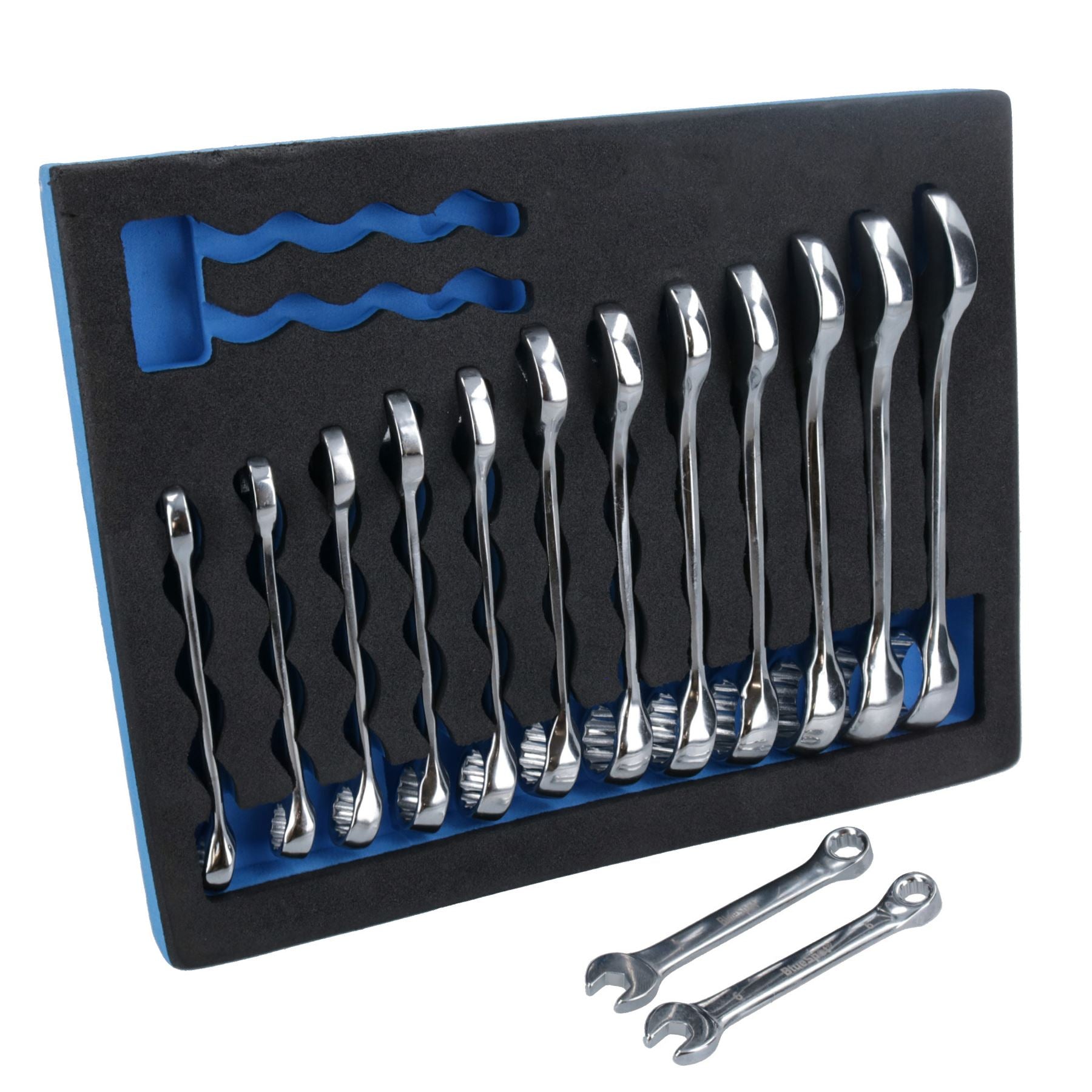 Clé mixte courte métrique MM 6 mm – 19 mm 14 pièces dans un plateau EVA