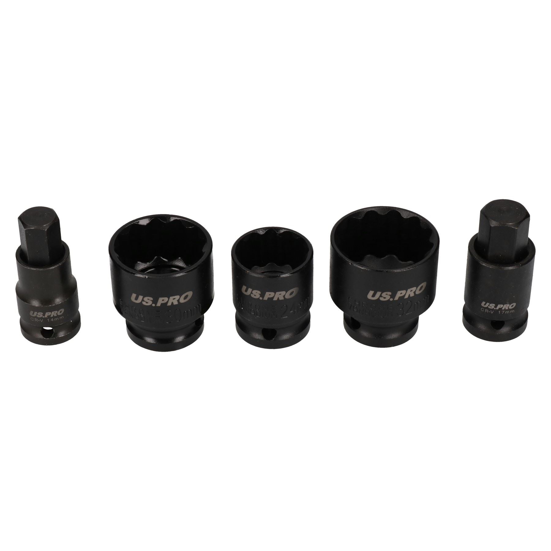 Lot de 5 douilles à chocs 1/2" / embouts hexagonaux - VAGS AT840