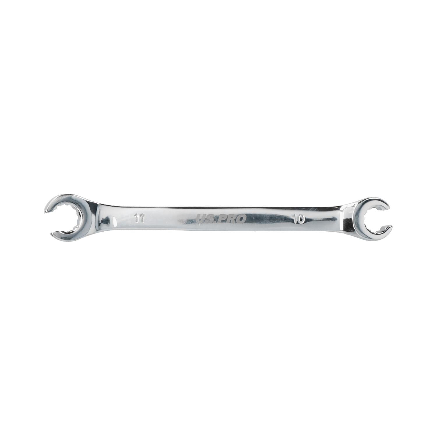 10 + 11 mm Ringmaulschlüssel mit Überwurfmutter, 150 mm, Chrom-Vanadium-Stahl