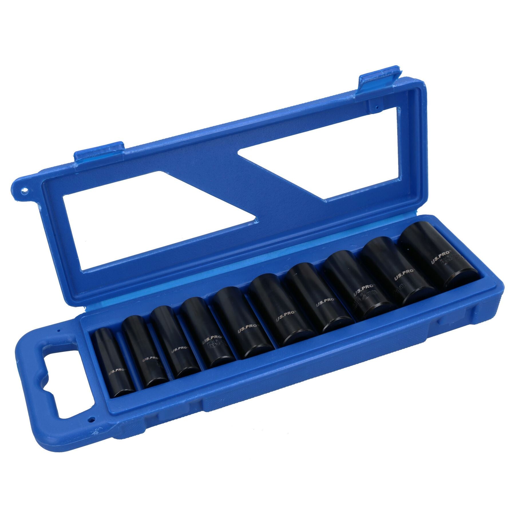 3/8" Antrieb Tiefe metrische Schlagnüsse MM 6-seitig 10mm - 24mm 10-teiliges Set