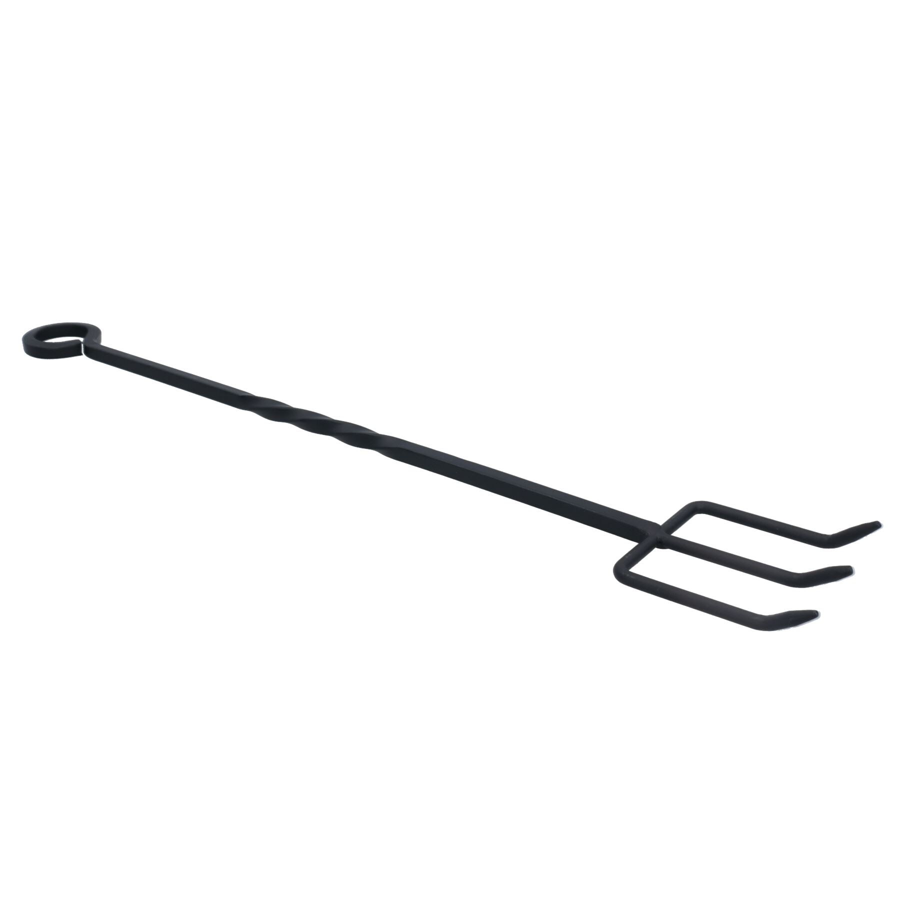 Fourchette à griller Roaster Loop Twisted Fire Brûleur à bois Acier Métal 500mm Smore
