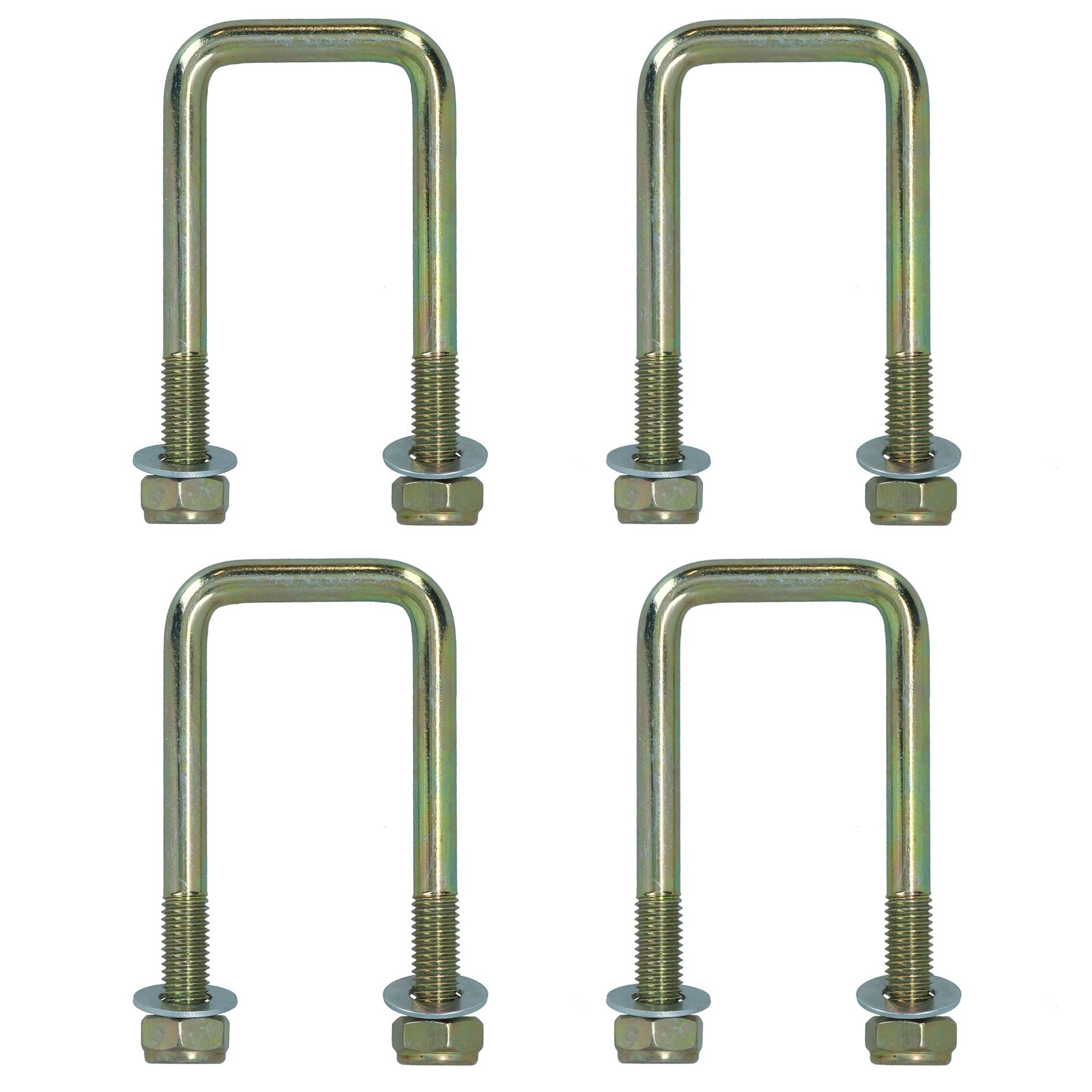 4er-Pack M10 40 mm x 88 mm U-Bolzen N-Bolzen für Anhänger mit Muttern HOCHZUG