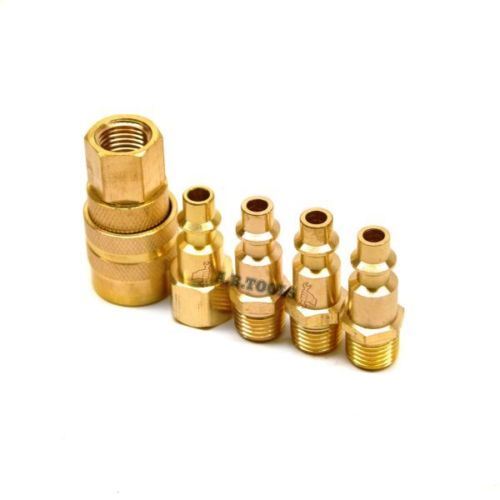 5pc Brass Air Quick Release Coupler Fittings Air Line End Connector TE516