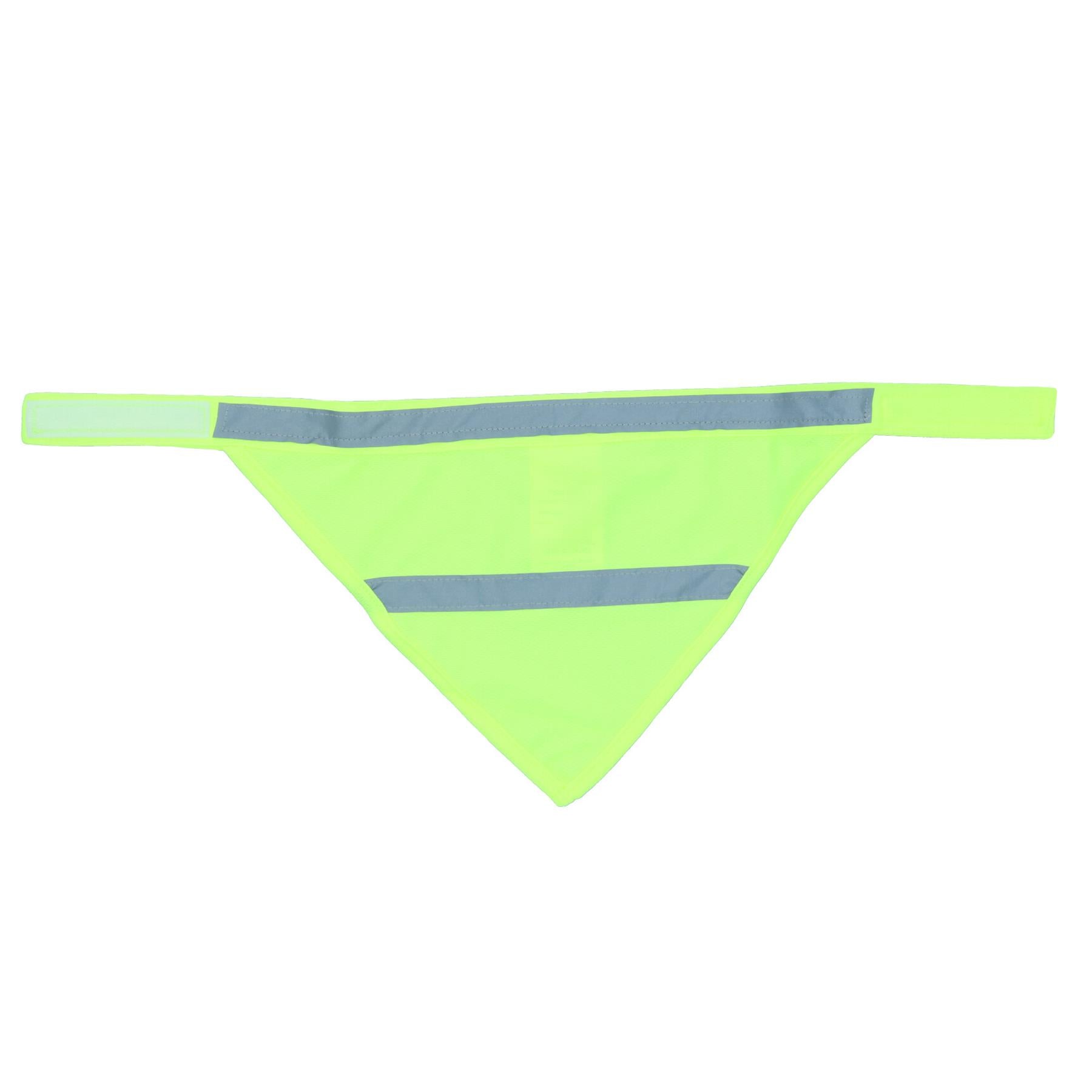 Bandana réfléchissant haute visibilité pour chien, taille unique, accessoire de sécurité pour promenade nocturne