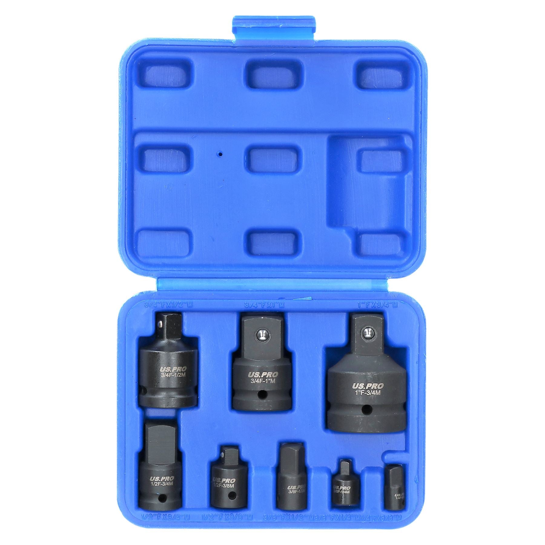 8pc Impacted Impact Socket Adapter Adaptor Reducer Step Up Converter Set