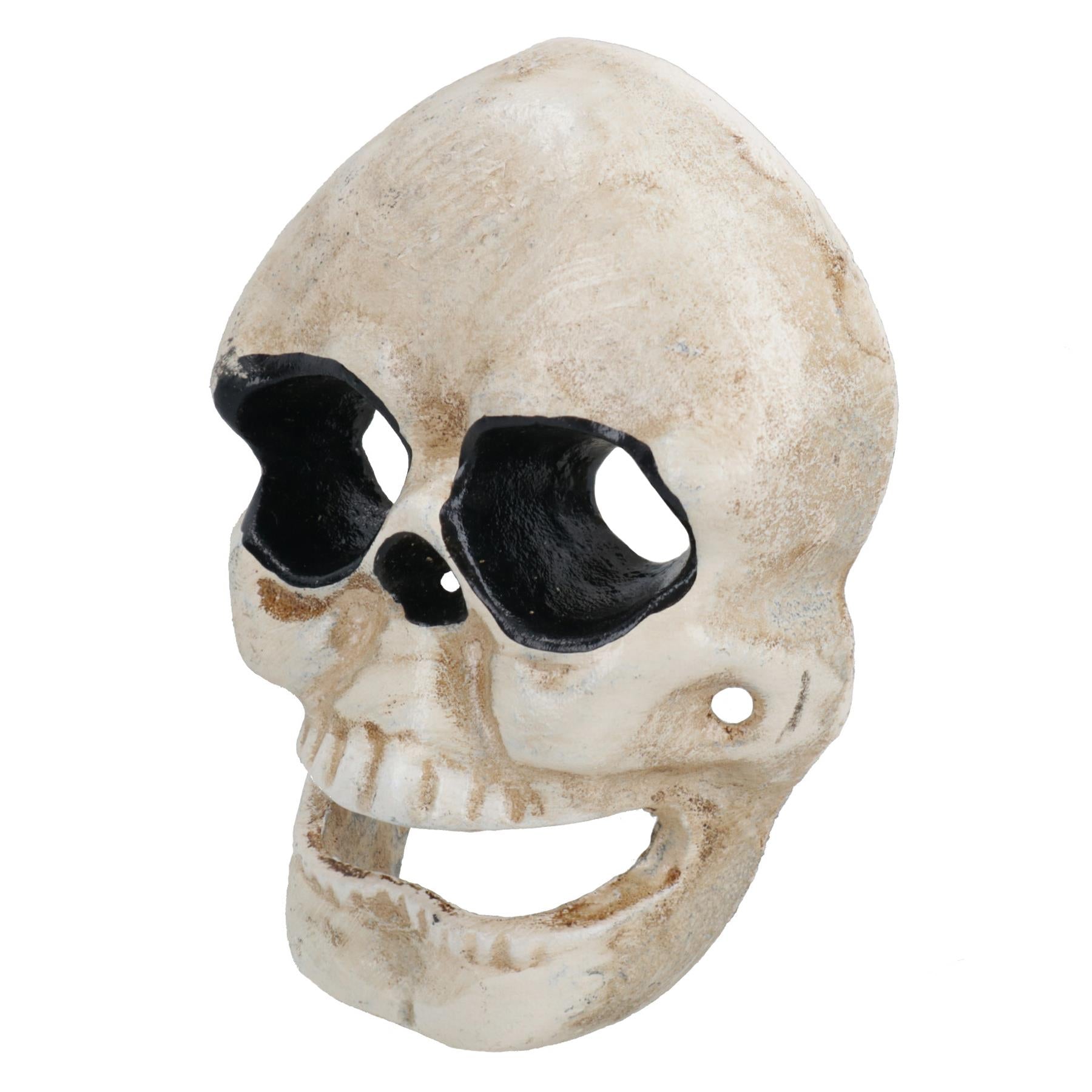 Totenkopf Flaschenöffner Gusseisen Geschenk Garage Tür Schuppen Mann Höhle Küche Bar Gothic