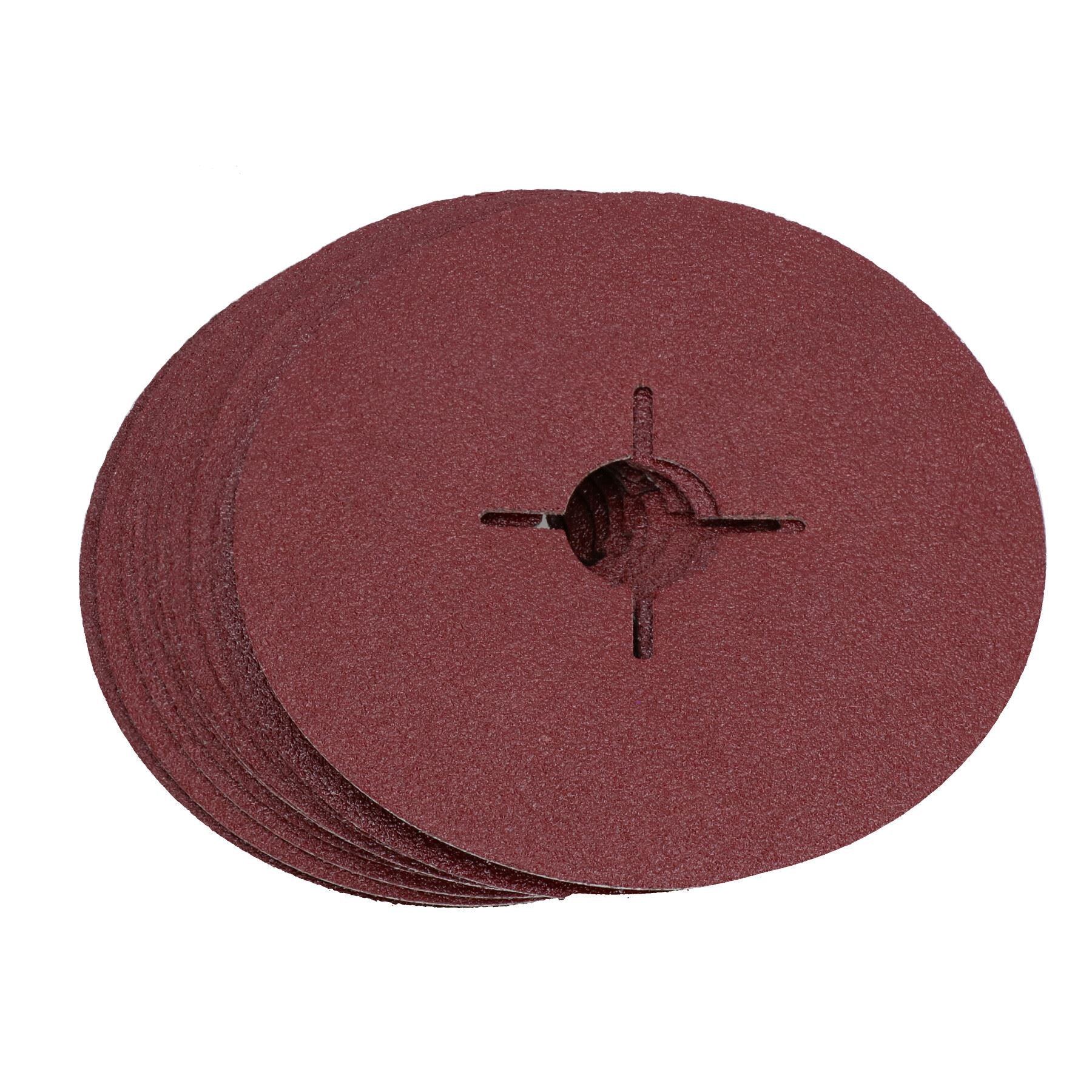 115 mm Faser-Schleifscheiben, Körnung 60, mittlere Scheibe für 4-1/2-Zoll-Stützteller