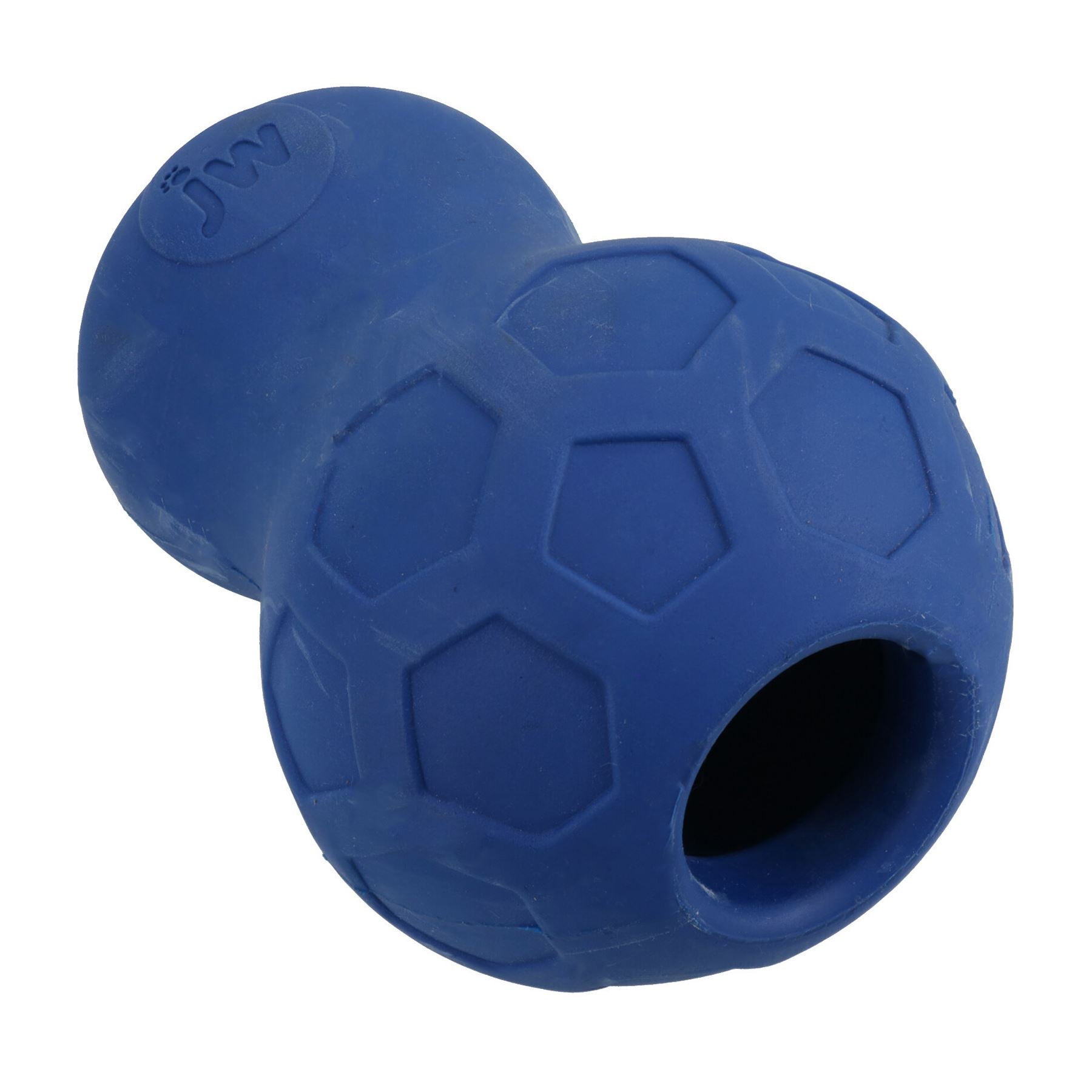 Großes, blaues Tumble Tease-Hundespielzeug aus Gummi, interaktives Spiel, Leckerli, befüllbares Geschenk