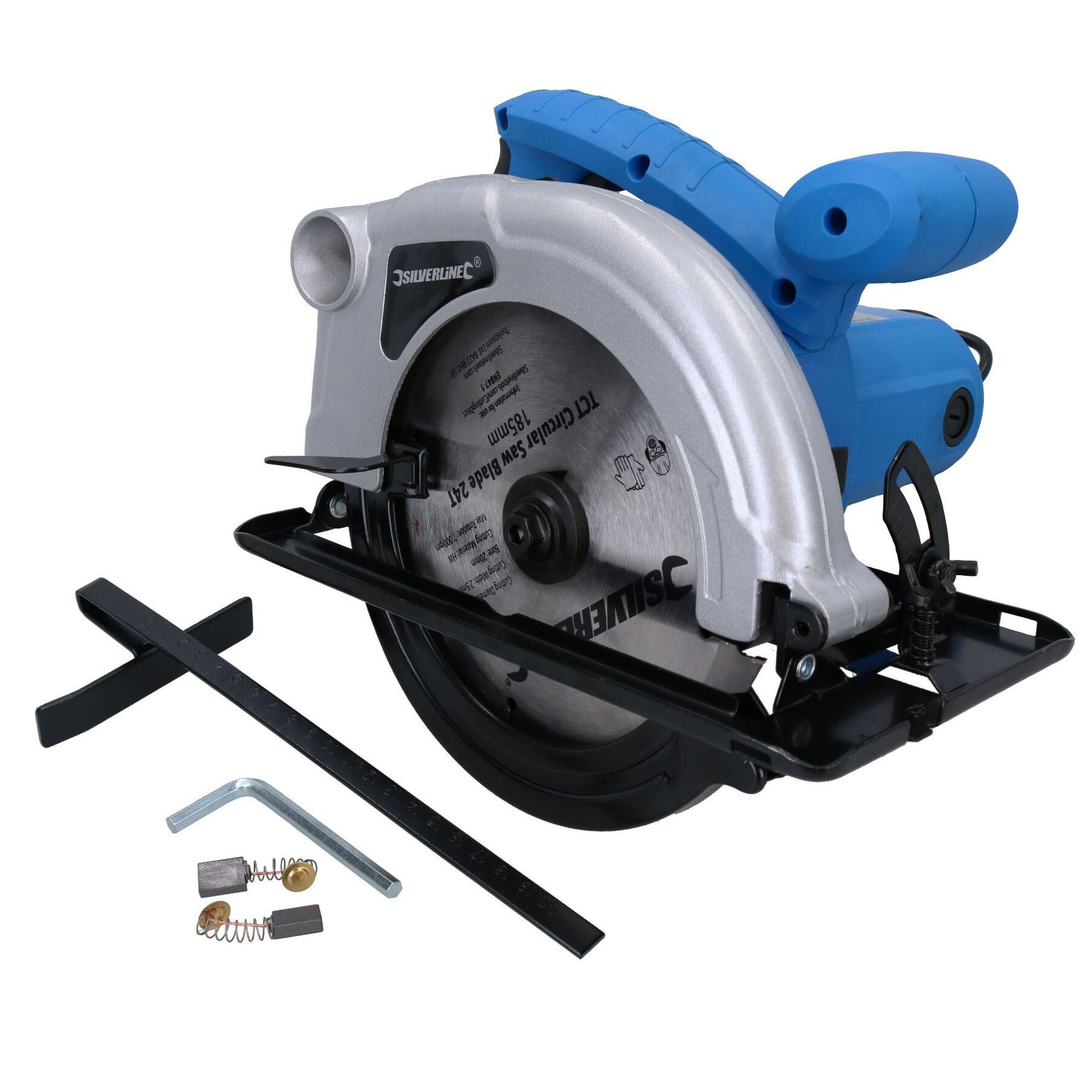Scie circulaire portative compacte 1200 W Lame à pointe en carbure de tungstène 185 mm