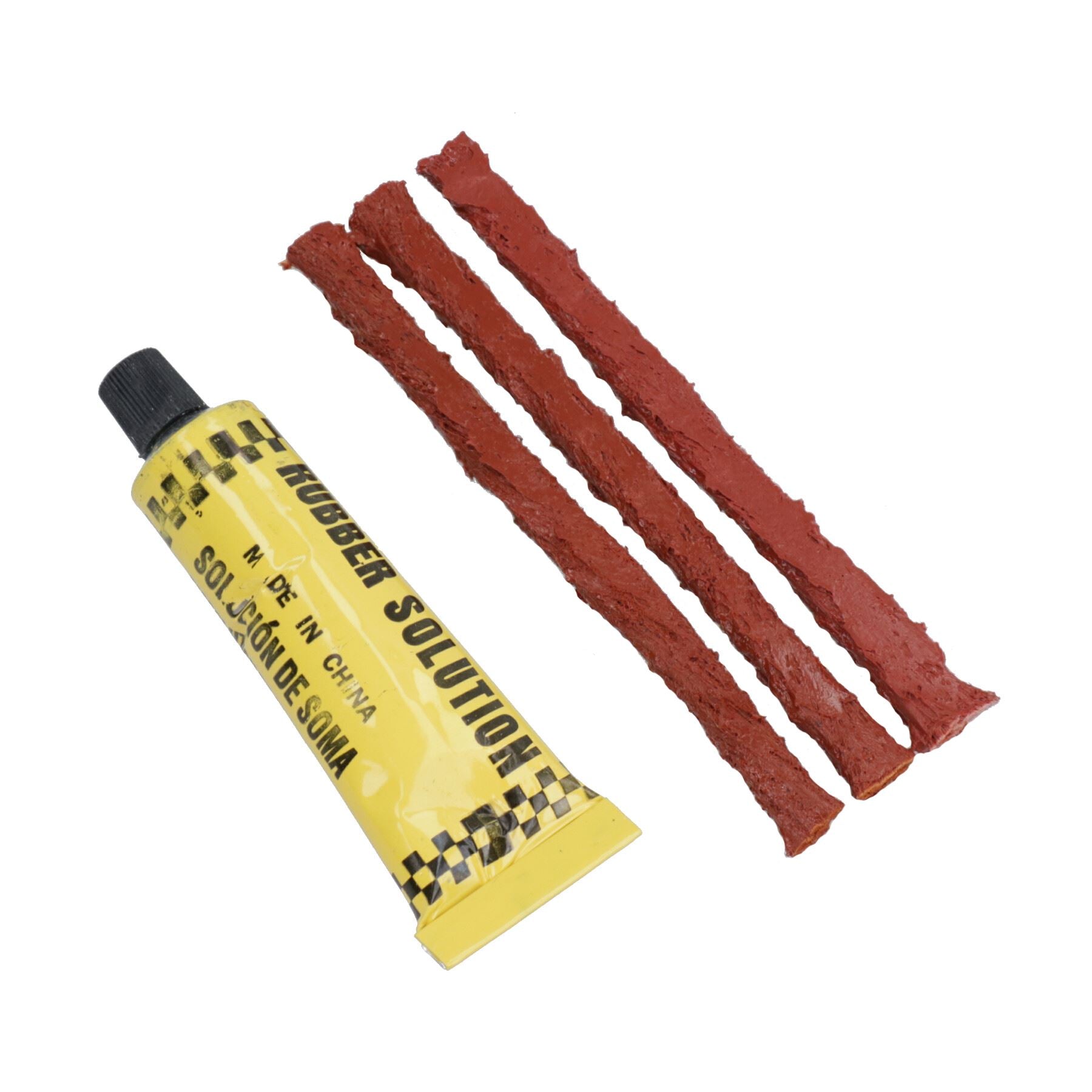 Kit de réparation de crevaison de pneu d'urgence pour vélos, voitures, camionnettes, pneus sans chambre à air 6 pièces