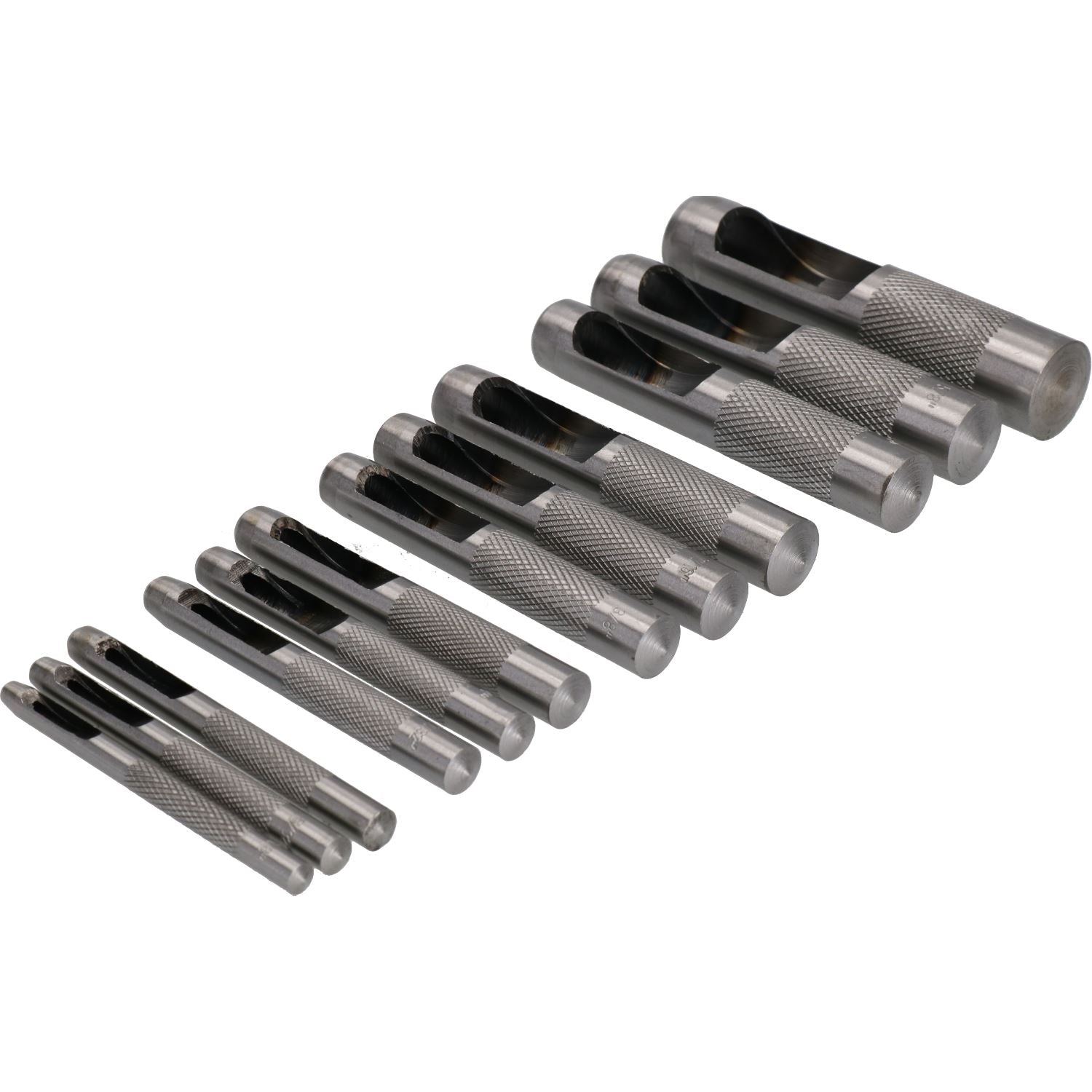 Lot de 12 poinçons creux pour marquage des joints, ceintures en cuir et toile 1/8" - 3/4"