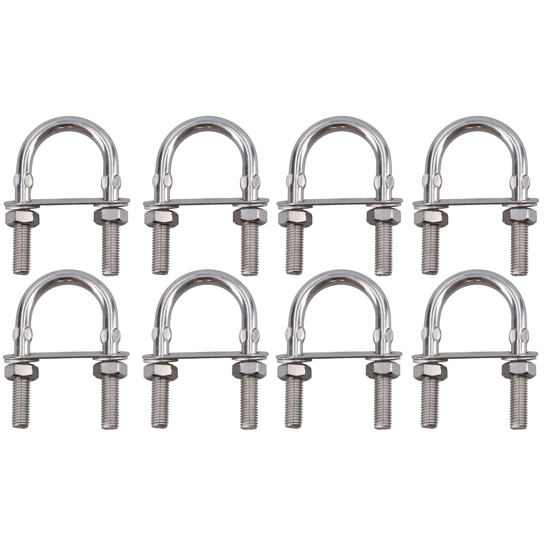 Boulons en U / Boulons en N M10 40 mm x 82 mm en acier inoxydable de qualité marine pour remorque de bateau