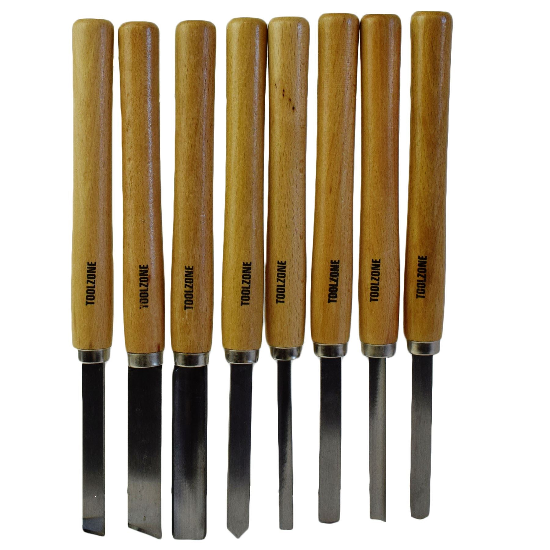 8pc Wood Carving Turning Chisels Woodworking Lathe Carpentry Gouge Skew