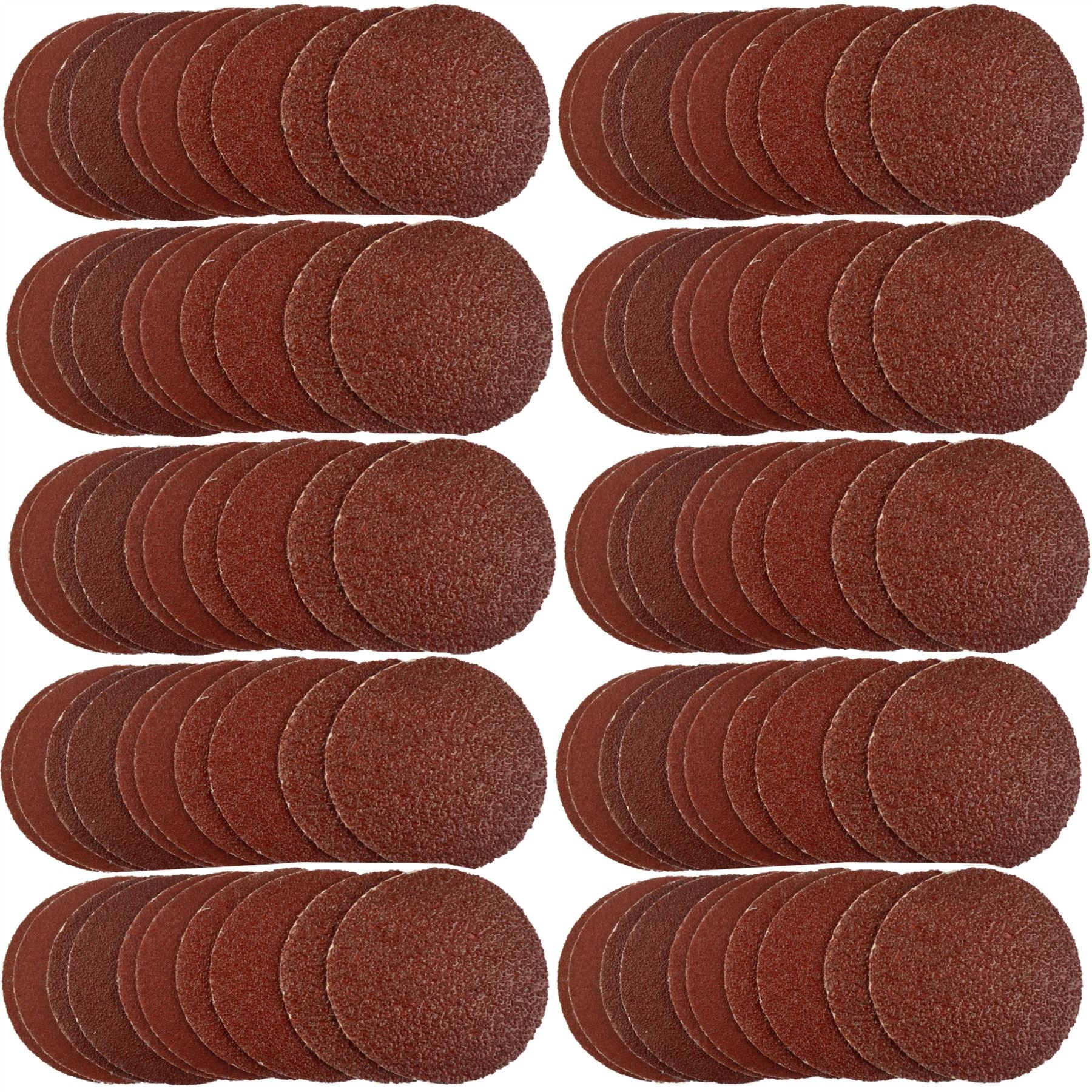 100 Pack Hook/Loop DA Sanding Grinding Abrasive Pad 240 Grit Discs 2" (50mm) AT940
