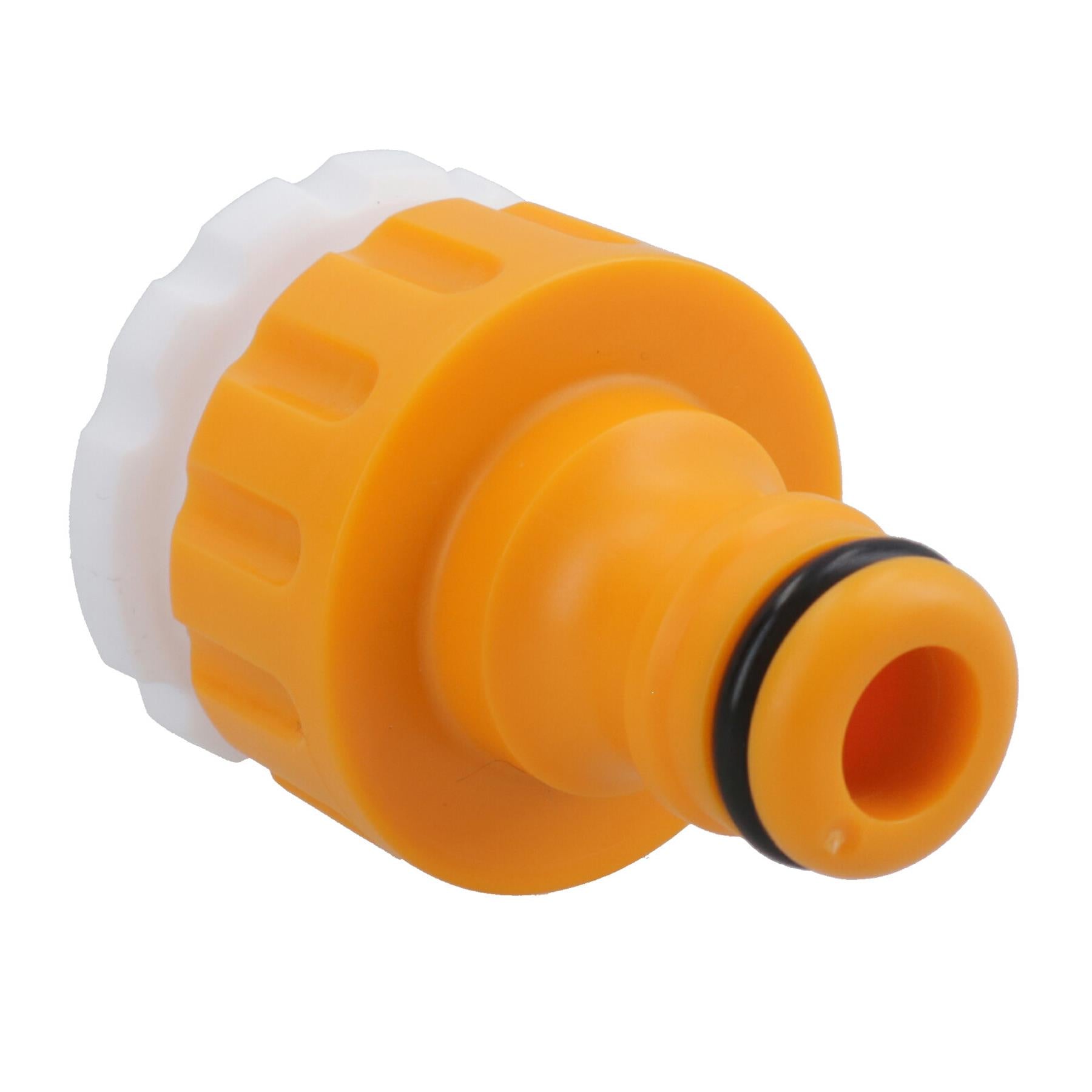 Outdoor Tap Garden Hose Connector 3/4in Thread + 1/2in Reducer Watering