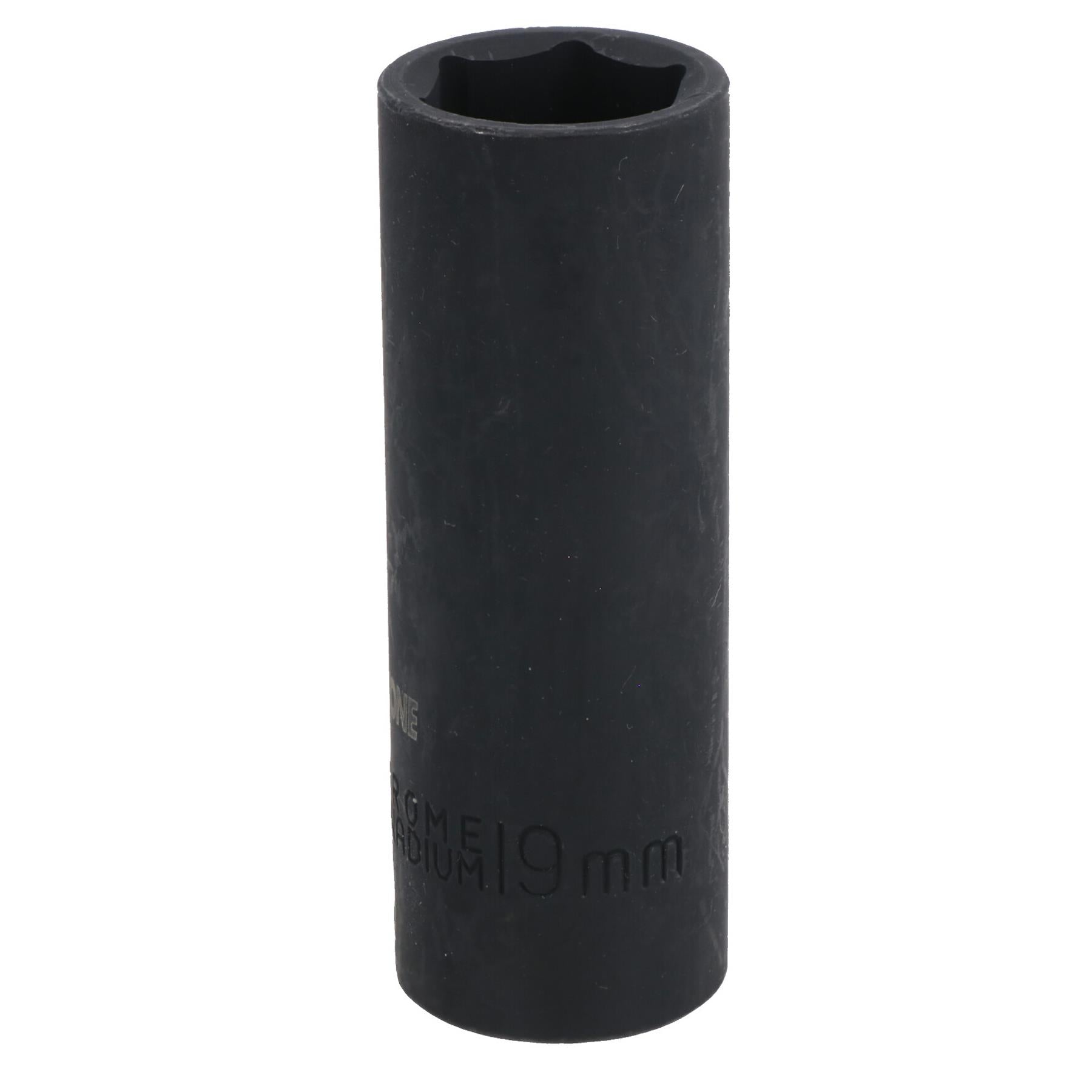 19mm Deep Metric Impact Impacted Socket 6 Sided Single Hex 1/2in Drive