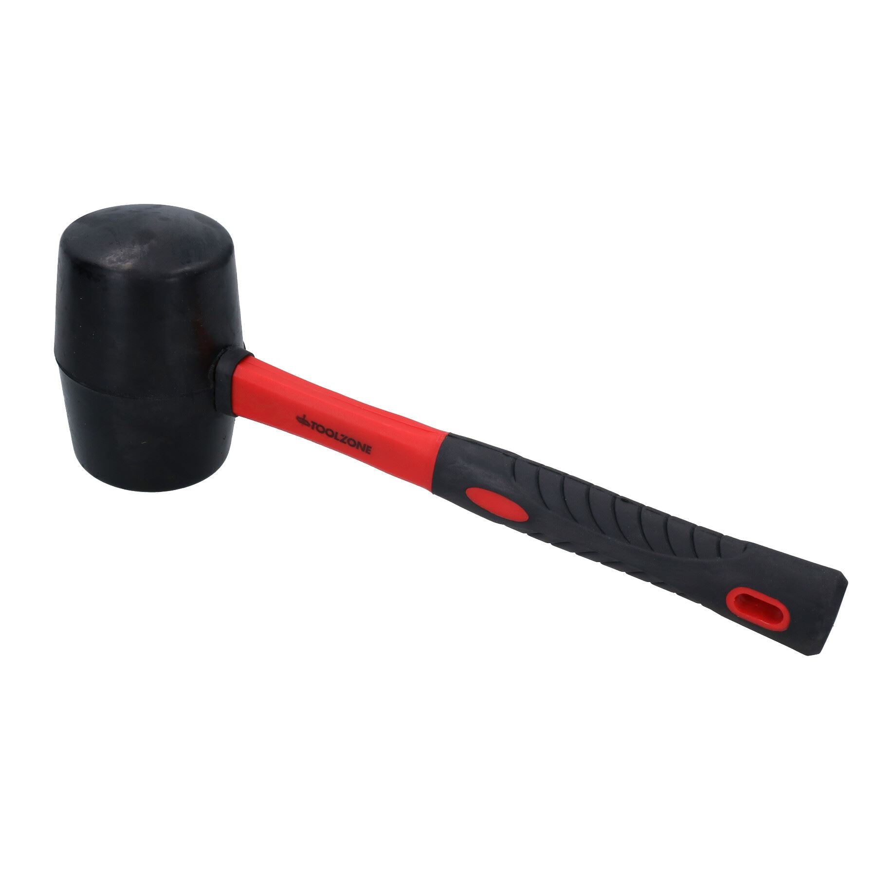 32oz schwarzer Gummihammer mit Fiberglasgriff, Hammerkopf ohne Spuren zu hinterlassen
