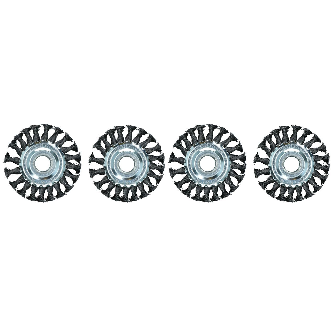 Brosse métallique plate torsadée de 115 mm pour enlever la rouille et la peinture Meuleuses d'angle 4,1/2 Alésage de 22,2 mm