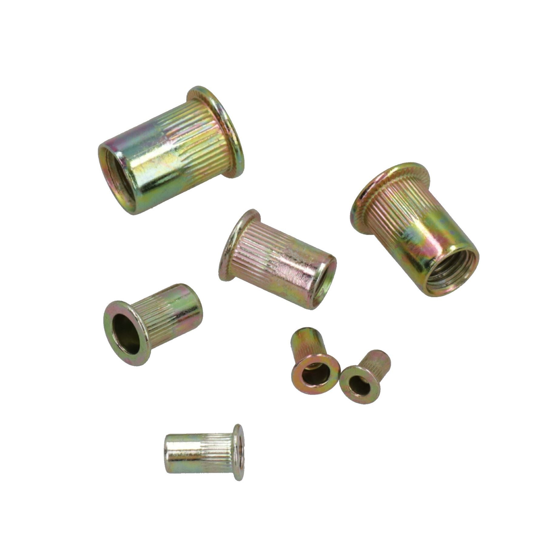 Lot de 158 écrous en acier pour rivets filetés, fixations à écrou borgne 3 – 12 mm