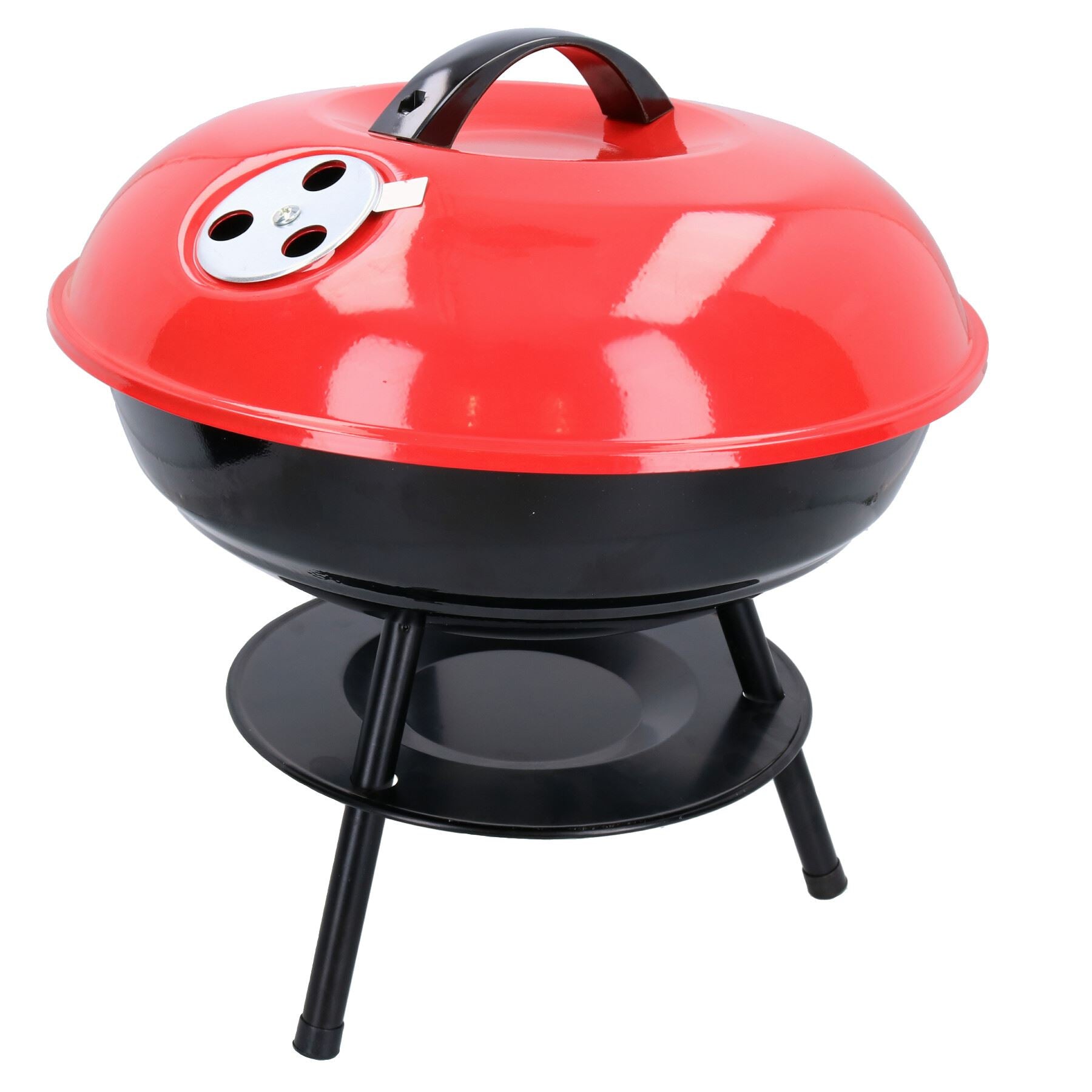 14” Round Portable Barbecue BBQ Grill Charcoal Cooking Outside Garden Camping